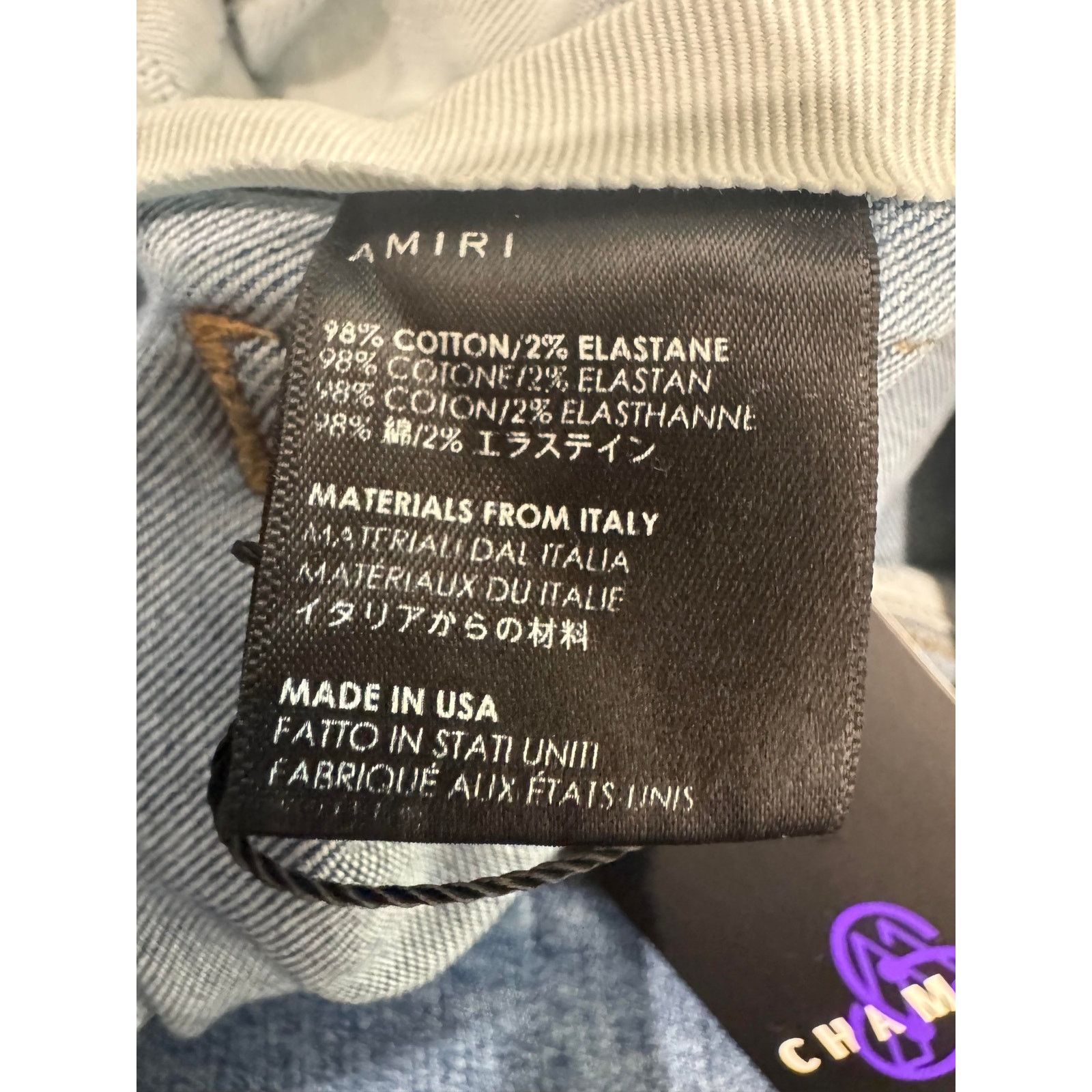 Amiri Amiri Knee Rip Light Wash Jeans Size US 30 / EU 46 - 8 Thumbnail