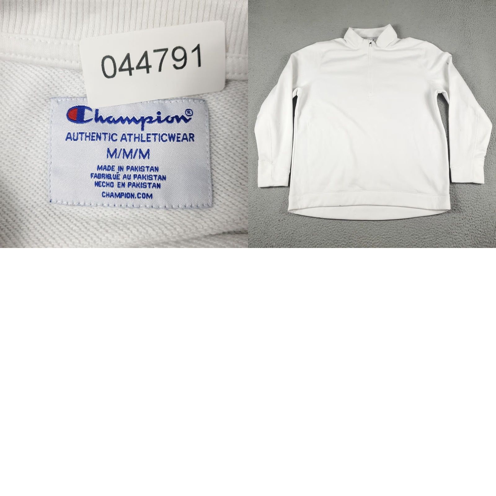 Champion Champion Sweater Womens Medium White Pullover Knit Sweatshirt Long Sleeve Crew Neck Size M / US 6-8 / IT 42-44 - 8 Thumbnail
