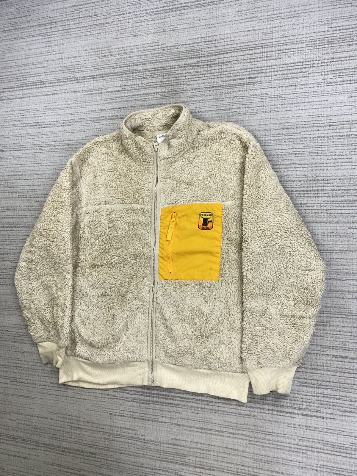 GU × Pokemon × Vintage Vtg Gu X Pokemon Retro Style Zipper Sherpa Jacket Size US M / EU 48-50 / 2 - 4 Thumbnail