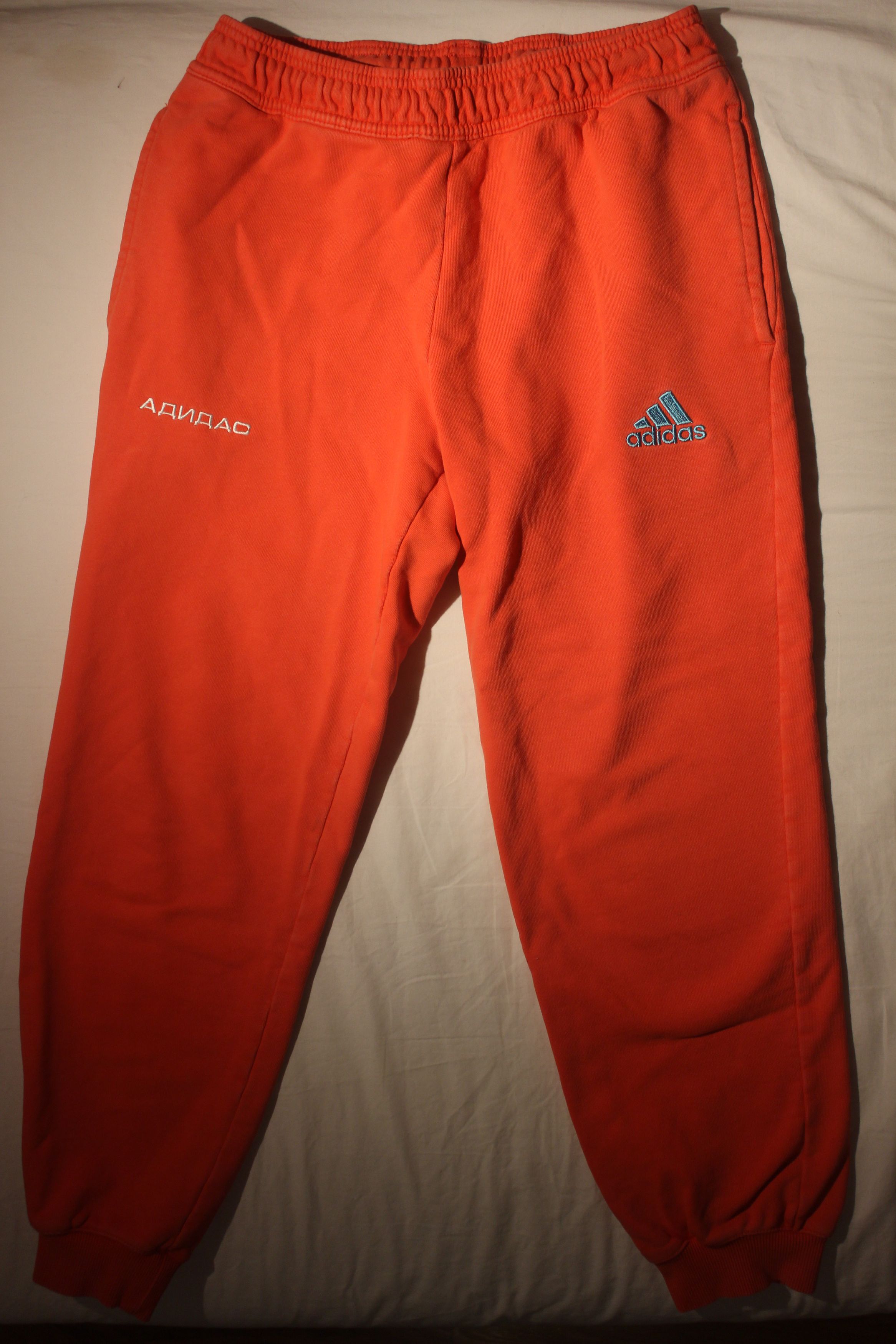 image of Adidas X Gosah Sweat Pants in Orange, Men's (Size 30)