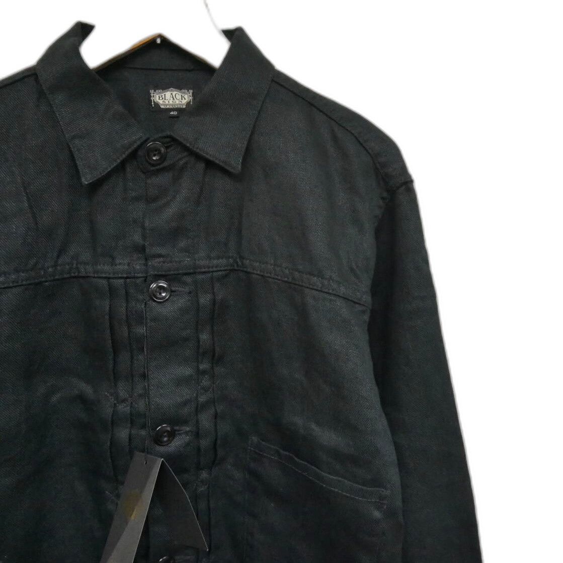 BLACK SIGN Black Sign Linen Twill Pleats Jacket Size US XXS / EU 40 - 1 Thumbnail