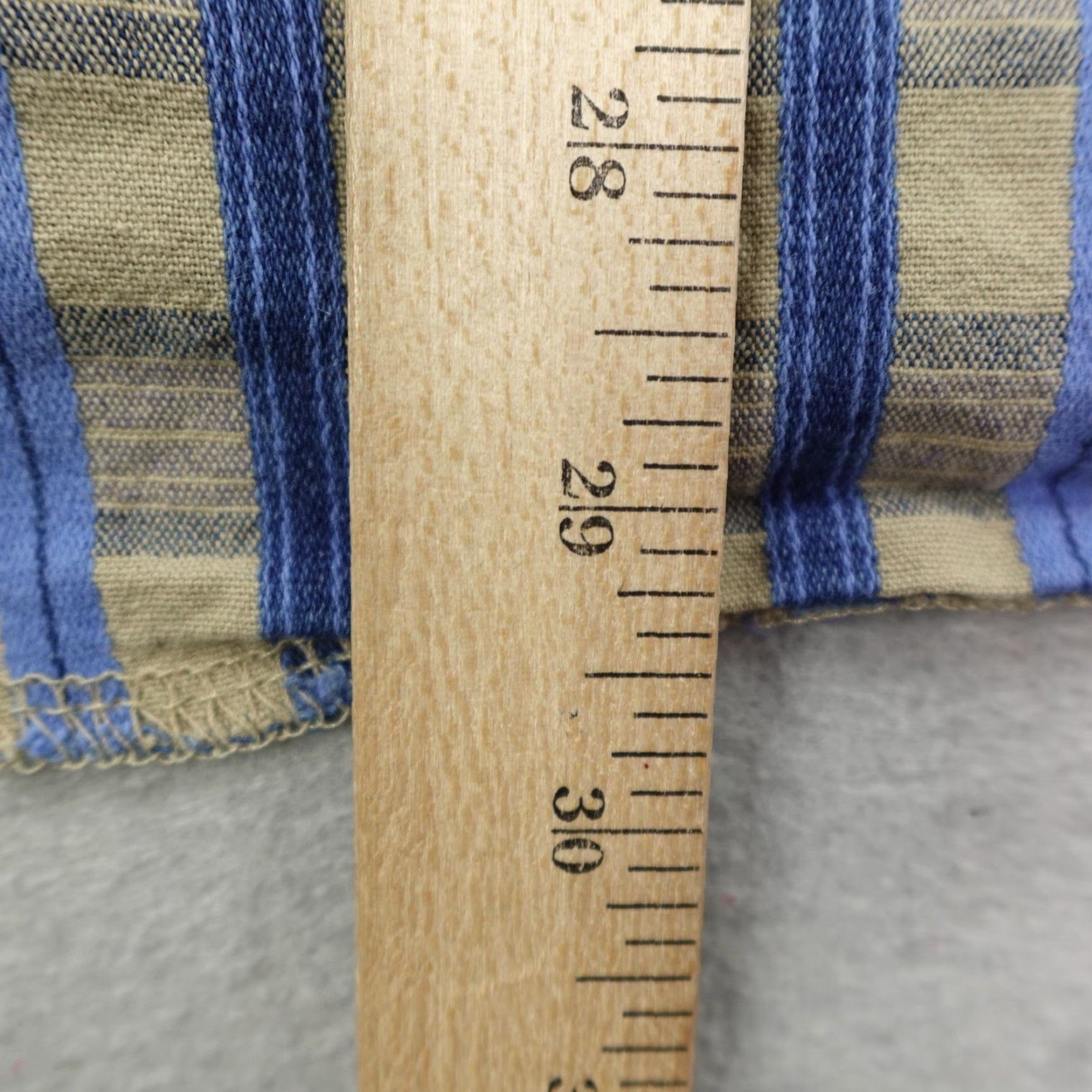 Wrangler VINTAGE Wrangler Shirt Large Blue Tan Plaid Western Denim Band Collar Button-Up Mens L 90s Cowboy Western Casual Workwear Size US L / EU 52-54 / 3 - 7 Thumbnail