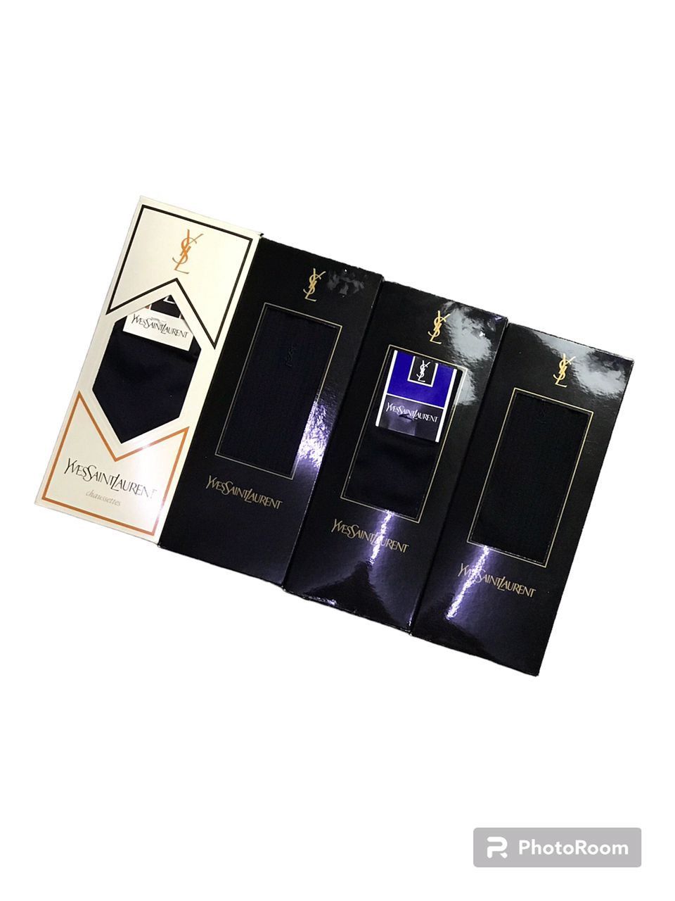 Yves Saint Laurent 4 Pairs YSL Socks Size ONE SIZE - 4 Thumbnail