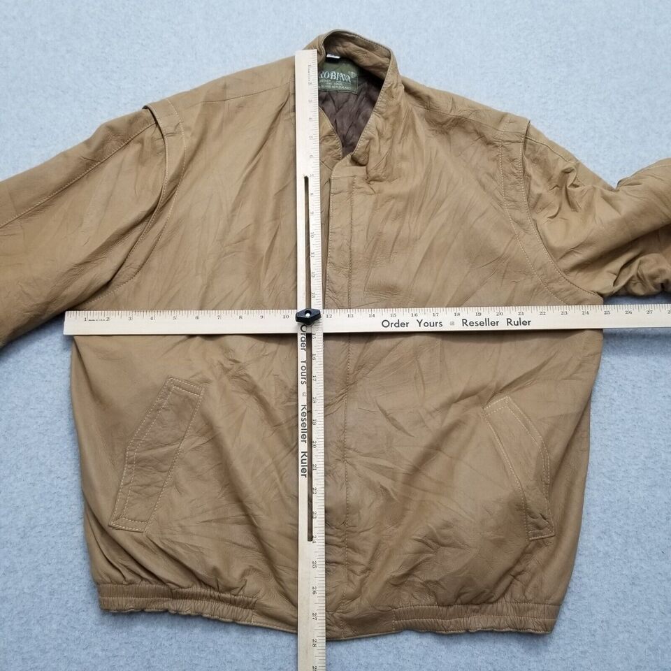 Other Robina Leather Jacket Mens 48 Lamb Suede Full Zip Pockets Size US XL / EU 56 / 4 - 7 Thumbnail
