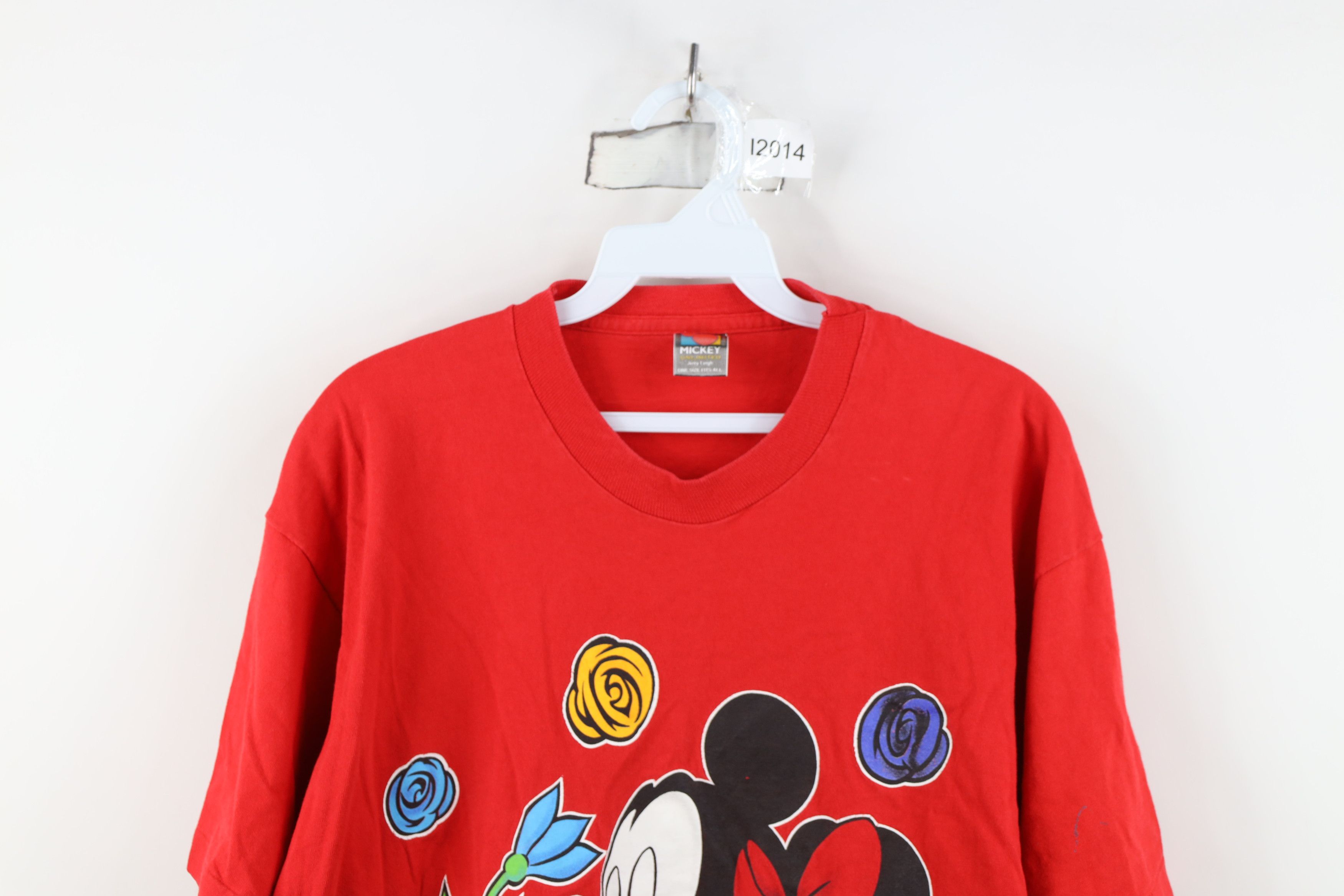 Disney Vintage 90s Disney Cut Off Mickey Minnie Mouse T-Shirt USA Size ONE SIZE - 2 Thumbnail