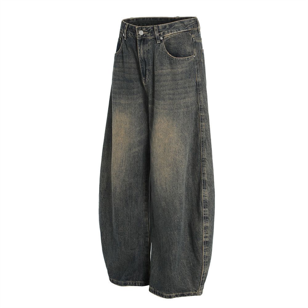 Japanese Brand × Jean Men's vintage punk distressed washed scimitar jeans y2k Size US 34 / EU 50 - 2 Thumbnail