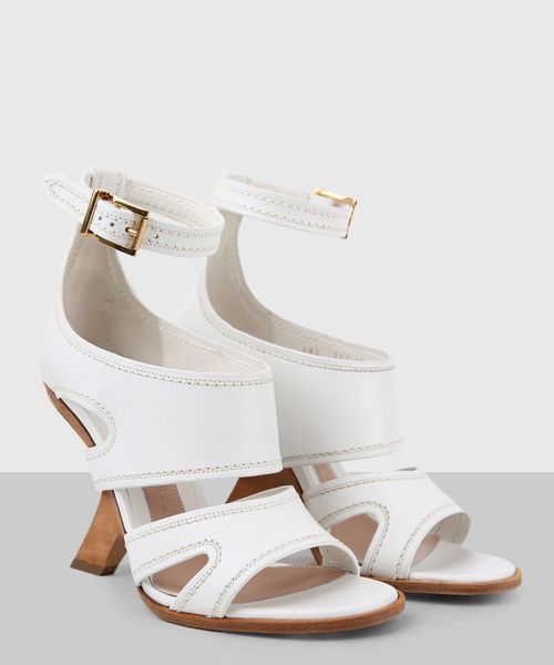 Alexander McQueen o1y0225 Mules in White Size US 8 / IT 38 - 3 Thumbnail