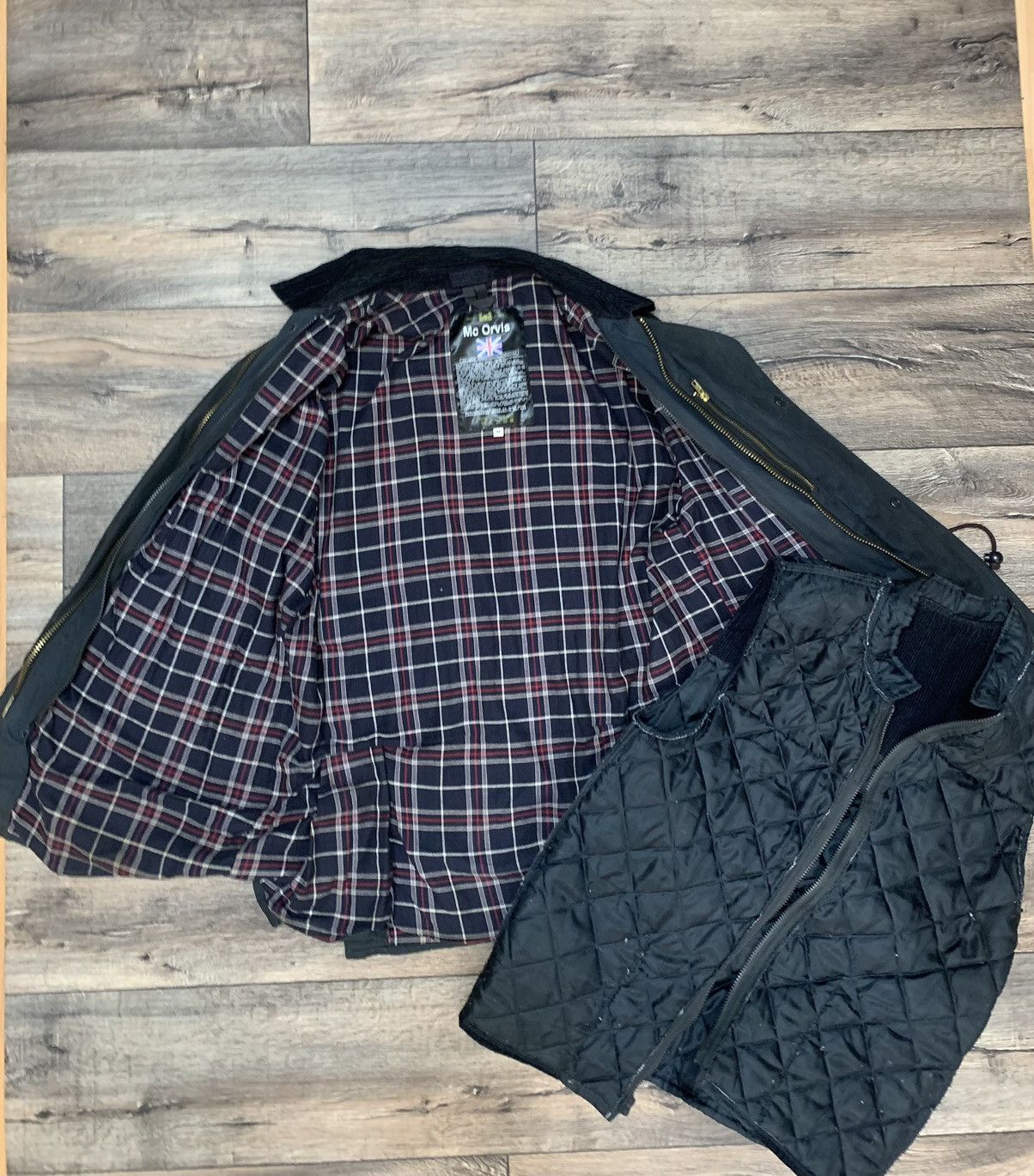 Orvis × Vintage × Wax London Mc Orvis Vintage Black Men’s Waxed Jacket Barbour Style Size US M / EU 48-50 / 2 - 6 Thumbnail