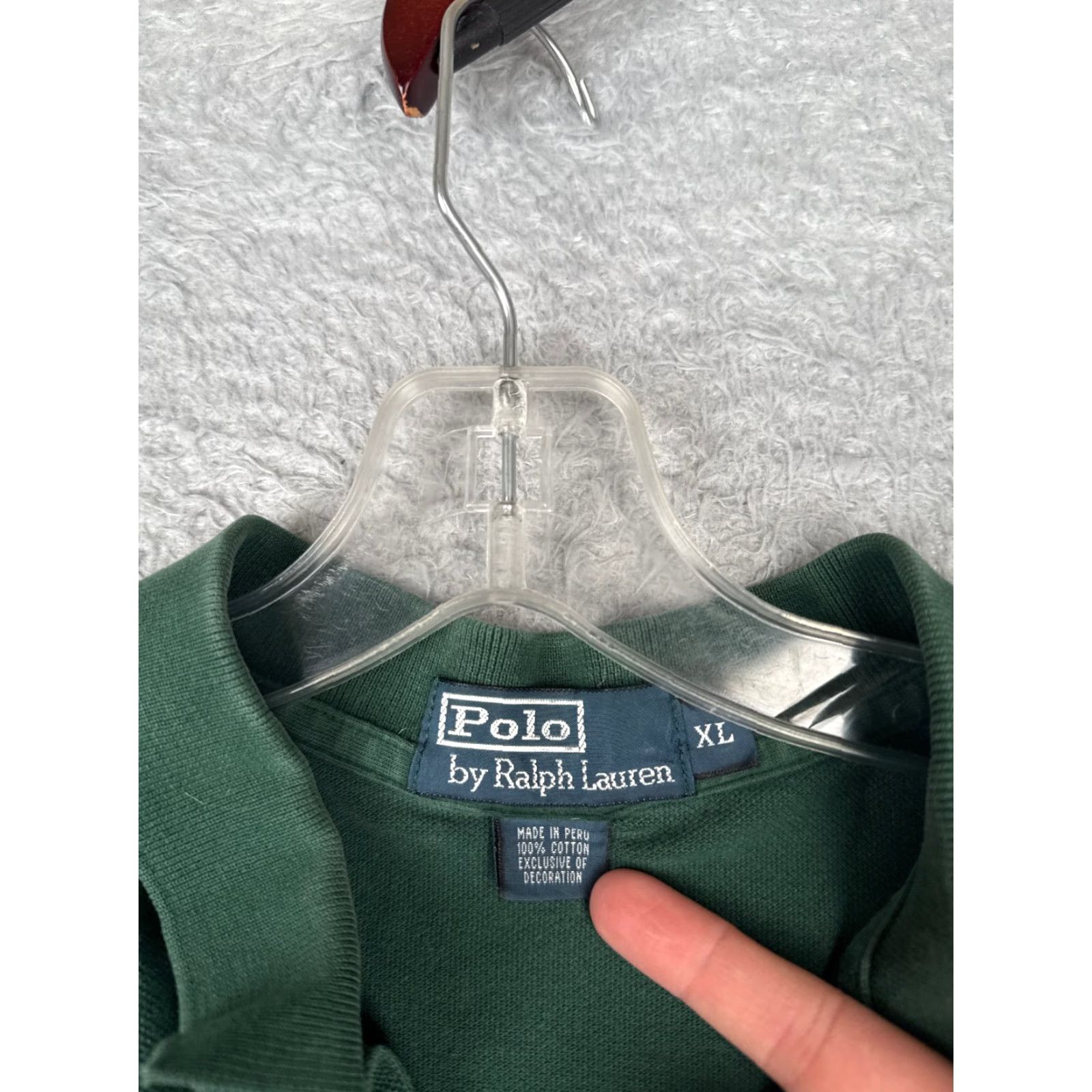 Ralph Lauren VINTAGE Ralph Lauren Polo Shirt Adult XL Green 100% Cotton, Short Sleeve, Button, Logo, Embroidered - Men's Polo Shirt, 44 Chest, Slim Fit Size US XL / EU 56 / 4 - 7 Thumbnail