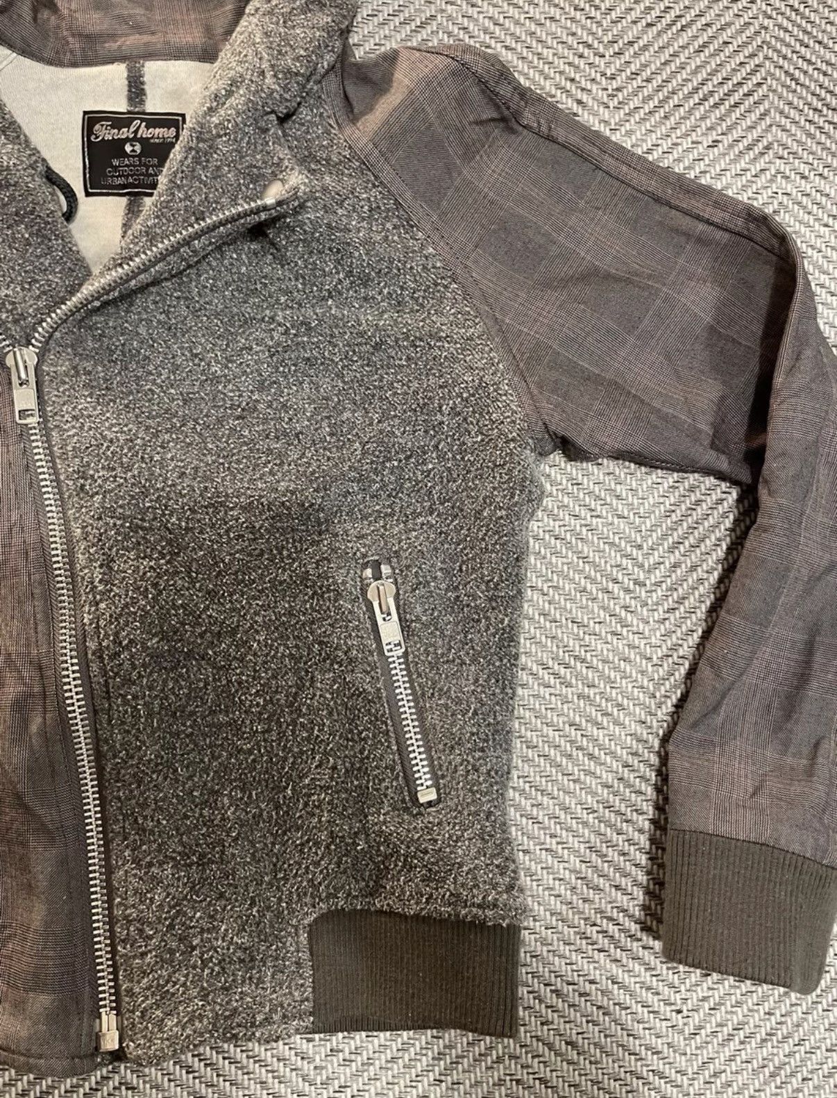 Final Home Final Home Mixed Media Plaid Biker Jacke K24 Size US S / EU 44-46 / 1 - 4 Thumbnail