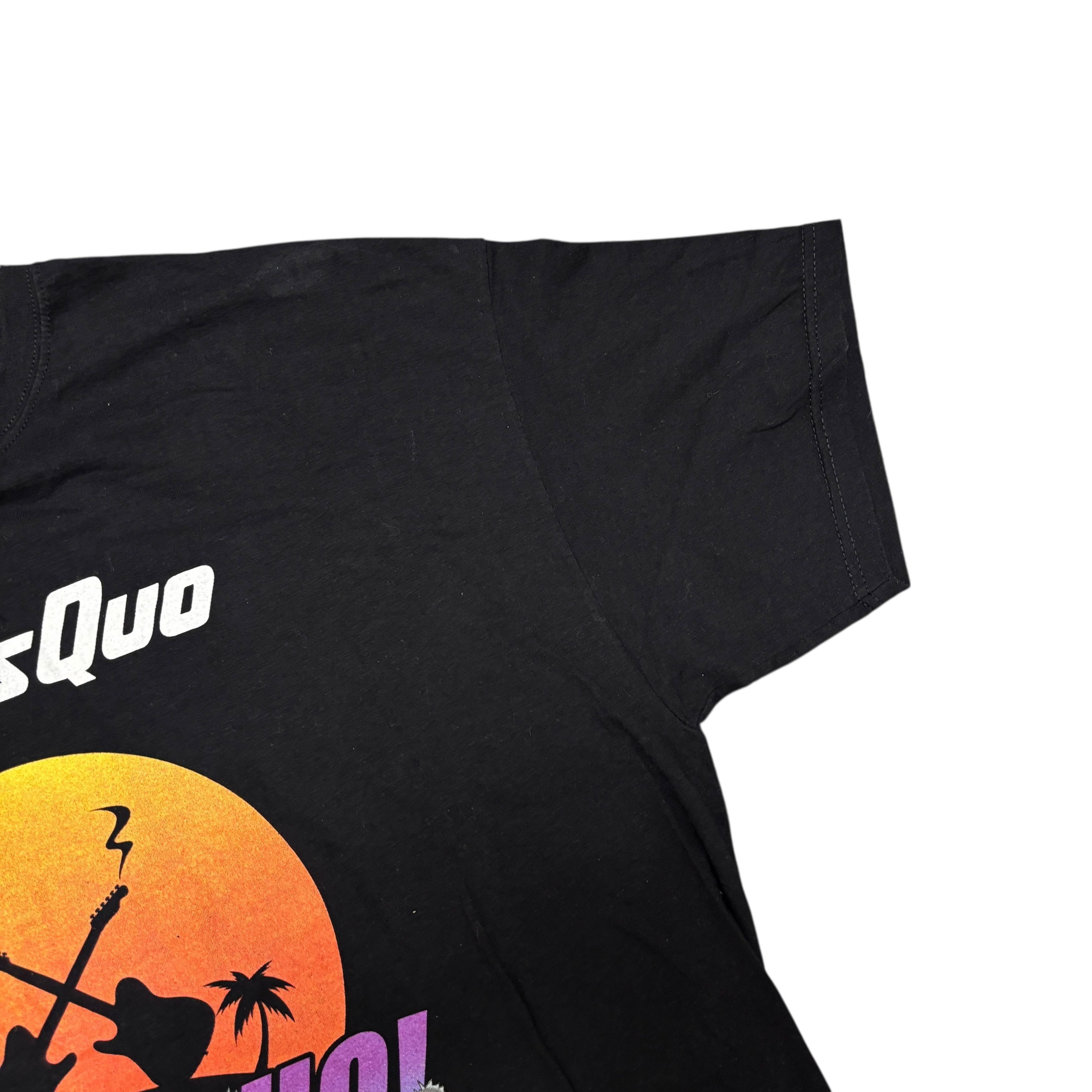 Band Tees × Vintage Status Quo Shirt Vintage Band Tees Bon Jovi Aerosmith Size US XXL / EU 58 / 5 - 6 Thumbnail