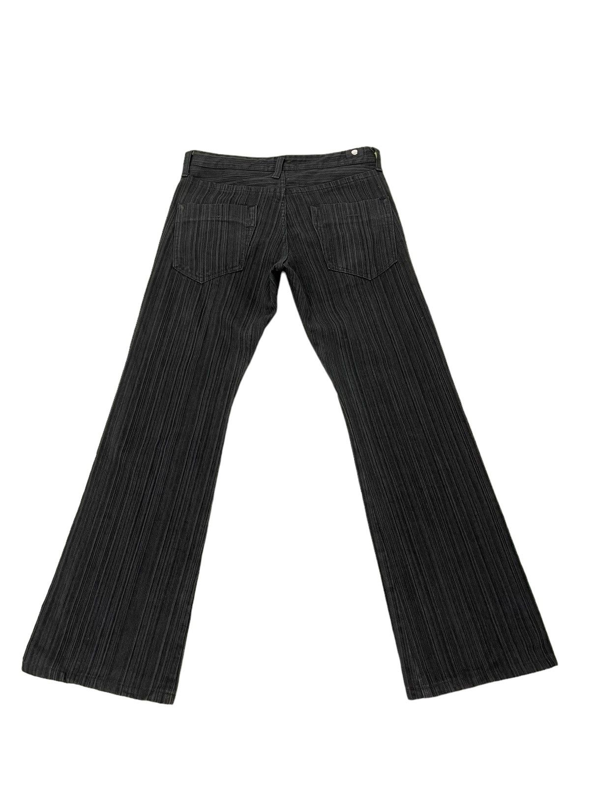 Japanese Brand Flare Jeans Blue Way Japan Pinstriped Boot Cut 8🟦7 Size US 30 / EU 46 - 11 Thumbnail