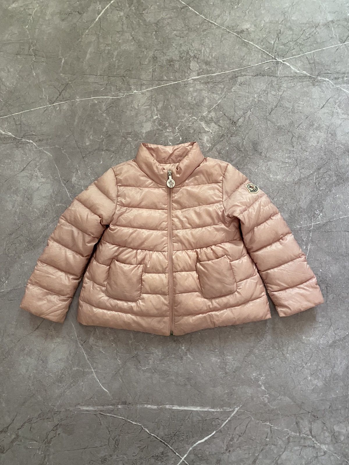 Designer × Moncler Rare Moncler Kids Girls Down Lightweight Jacket Pink Puffer Size XXS / US 00 / IT 34 - 2 Thumbnail