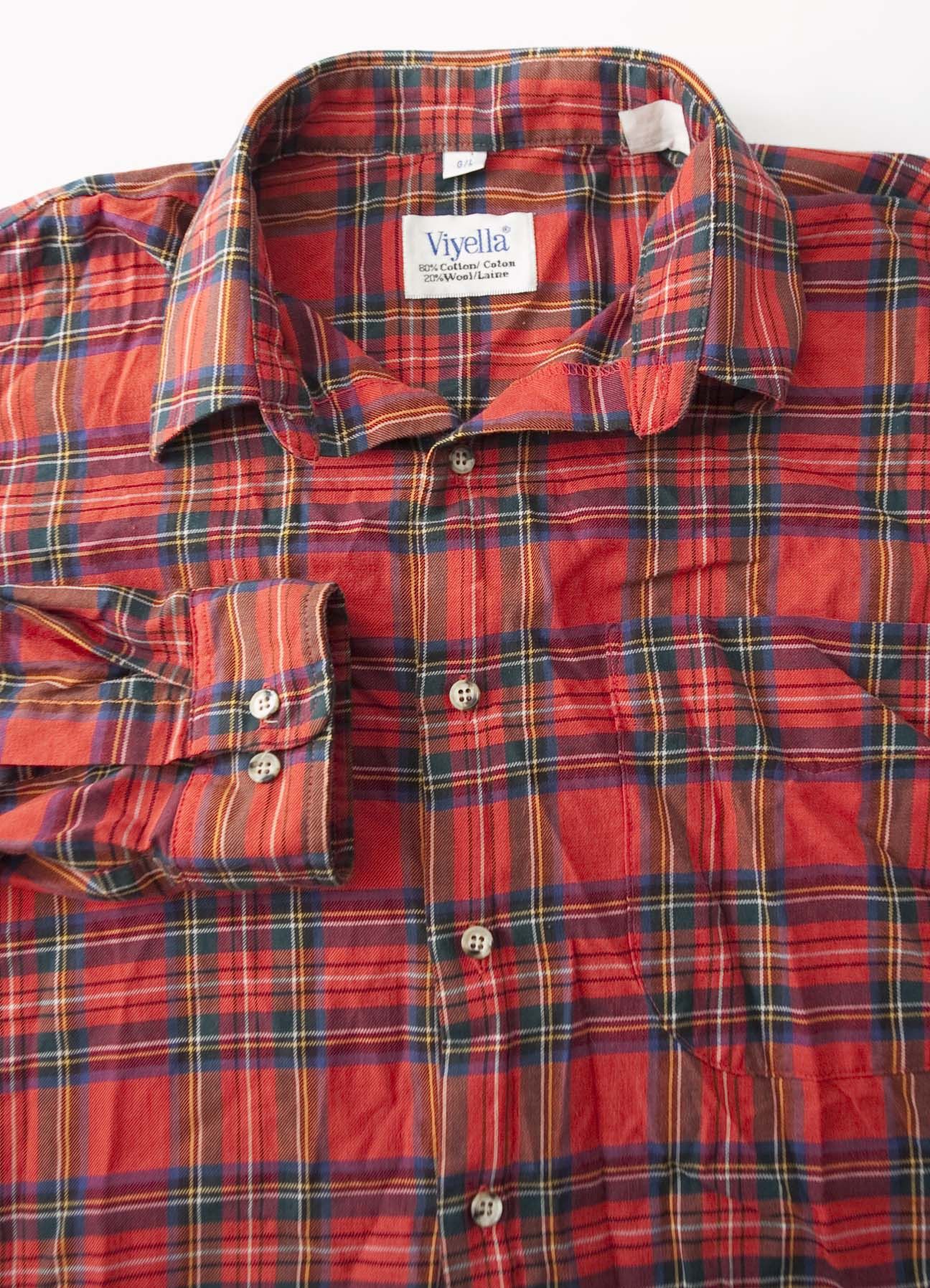 Vintage × Viyella Viyella Shirt Made in Canada Vintage Red Size L Size US L / EU 52-54 / 3 - 3 Thumbnail