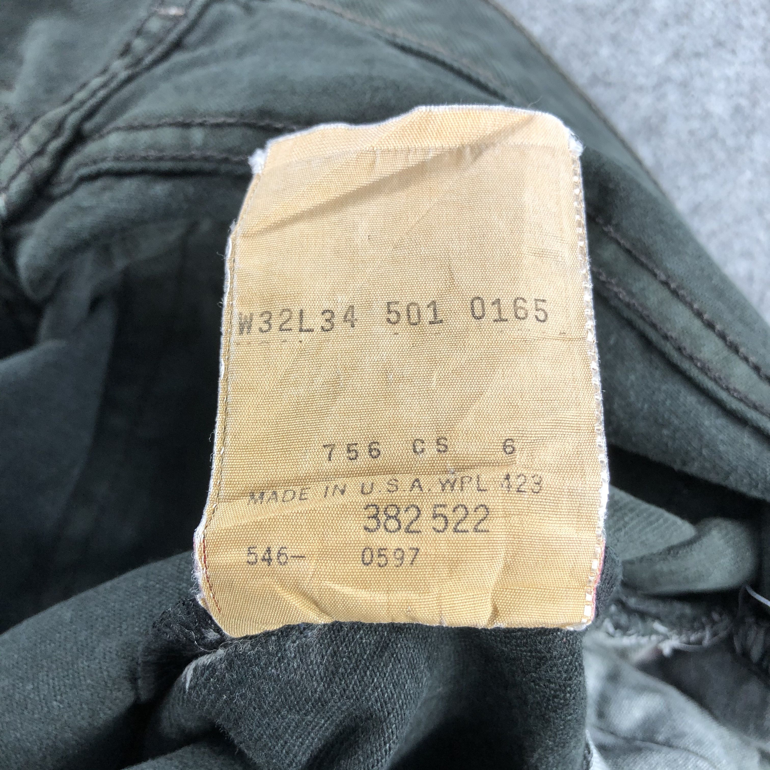 Levi's Vintage 90s Ripped Levis 501 Earth Tone Jeans-J1550 Size US 31 - 13 Thumbnail