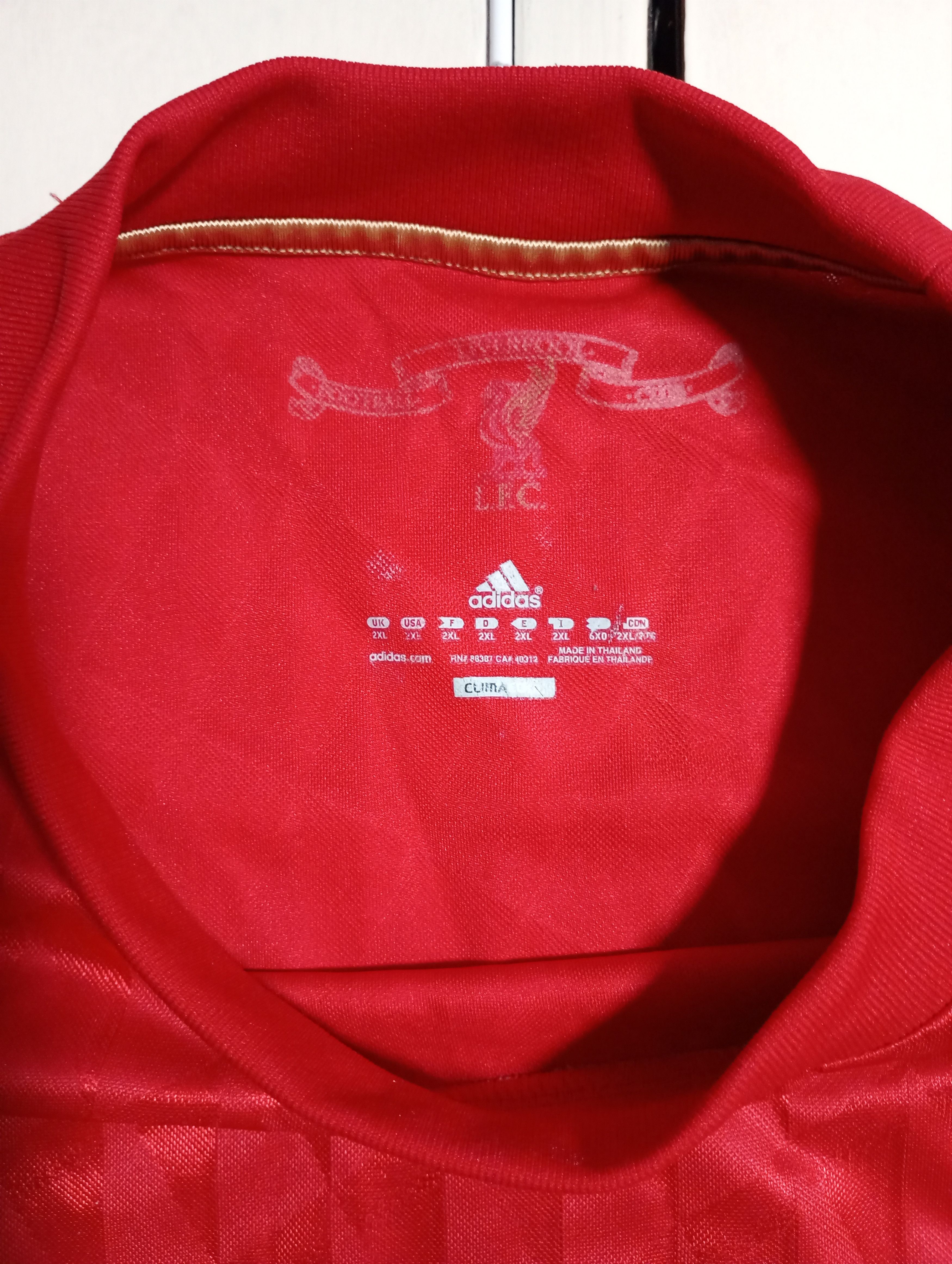 Adidas Adidas Liverpool FC Home Jersey 2011-2012 Size US XXL / EU 58 / 5 - 11 Thumbnail