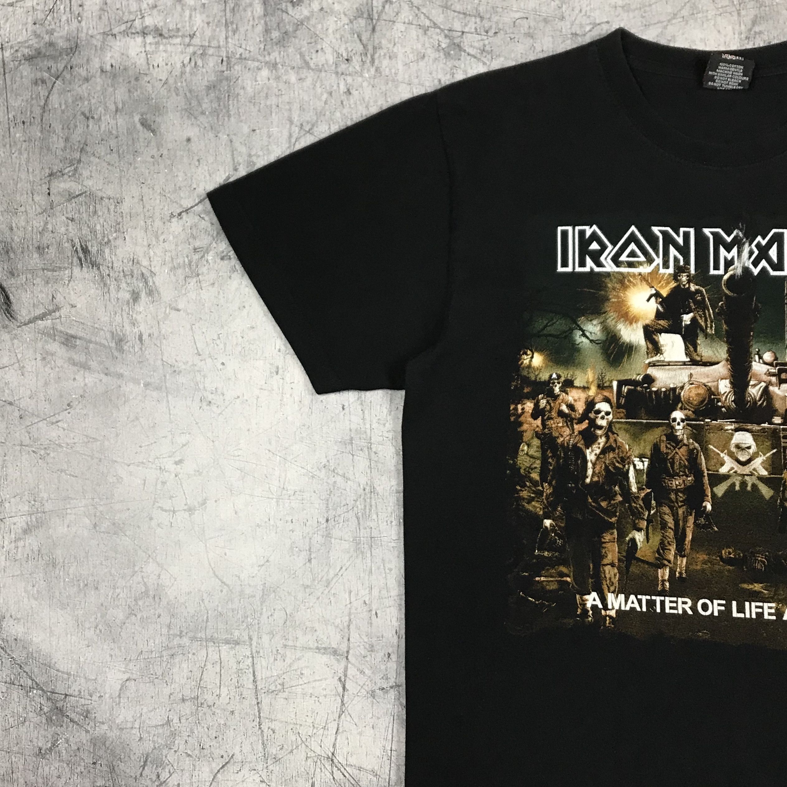 Band Tees Vintage Iron Maiden Matter Of Life Death Tee Size US M / EU 48-50 / 2 - 10 Thumbnail