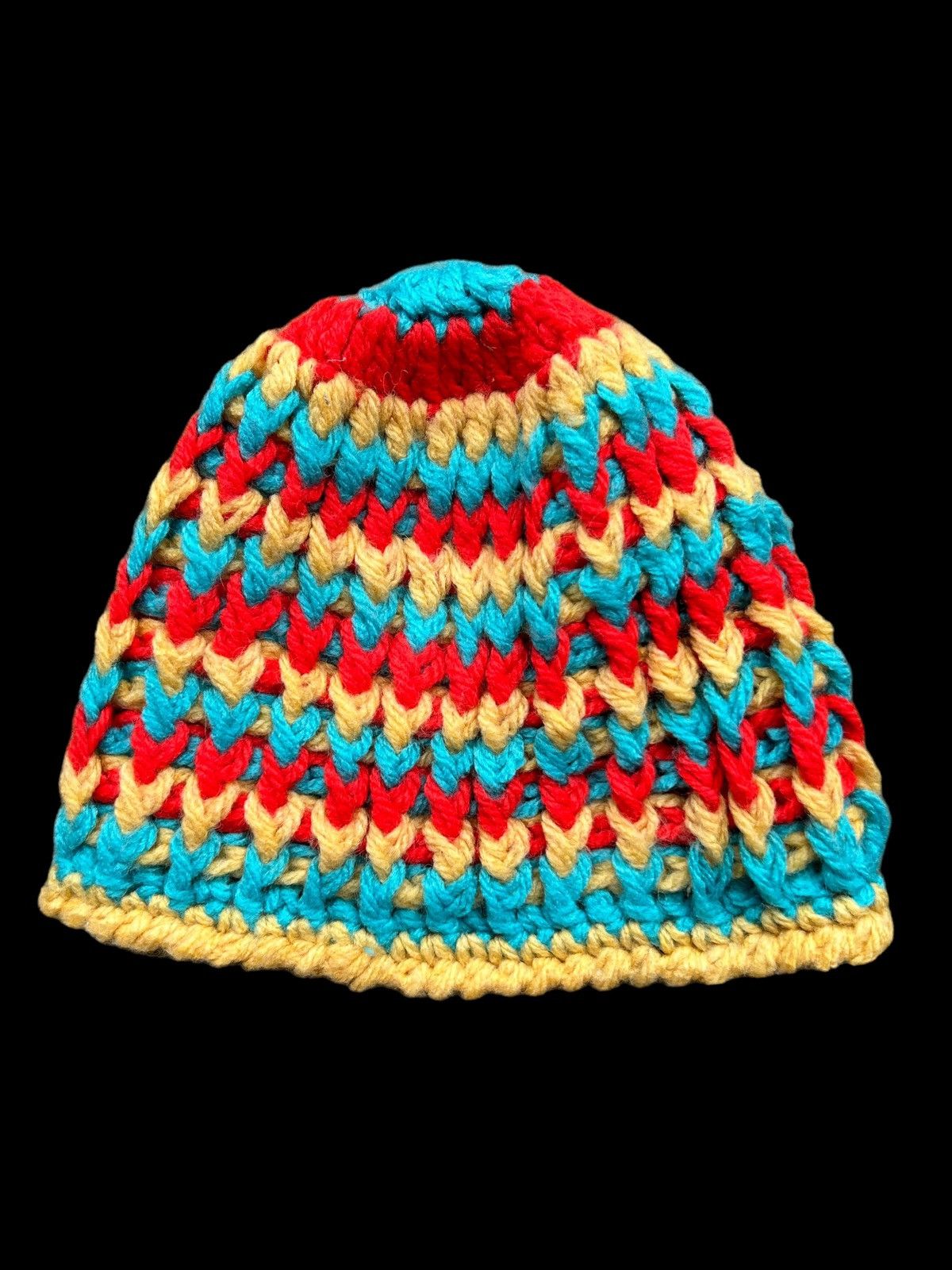 Japanese Brand × Kapital × Vintage Crochet Knitted Handmade Beanie Hats Size ONE SIZE - 2 Thumbnail