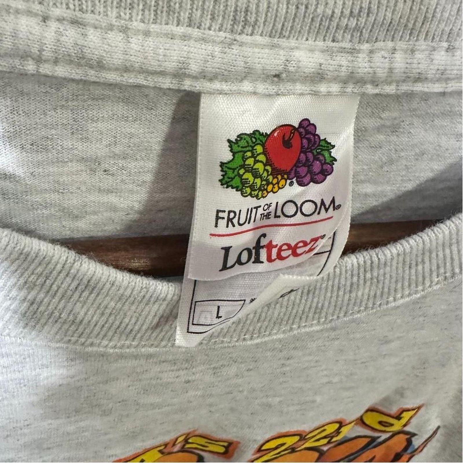 Fruit Of The Loom Vintage Y2K Car Show Tee Mens Large Grey Biker Style Shirt Size US L / EU 52-54 / 3 - 3 Thumbnail