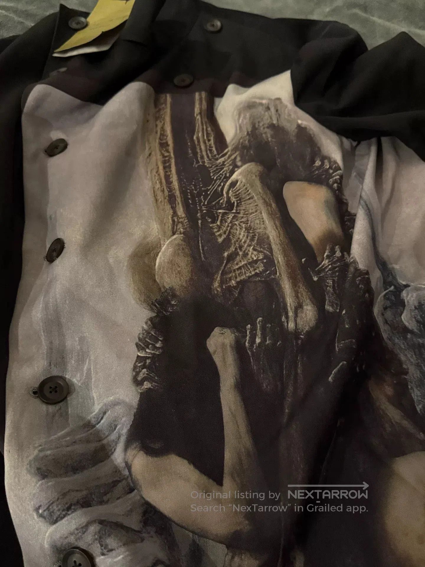 Yohji Yamamoto Yohji Yamamoto Wool Art Print Coat. Size US S / EU 44-46 / 1 - 4 Thumbnail