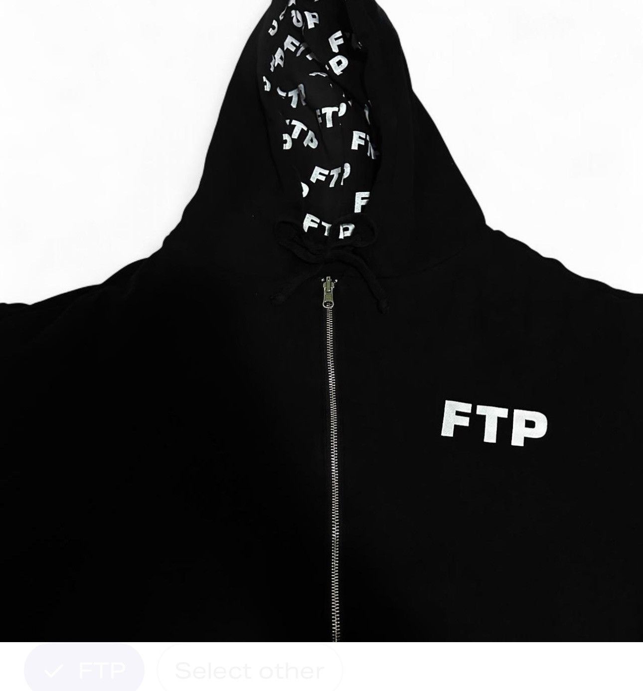 Fuck The Population FTP REVERSIBLE LOGO HOODIE (BLACK) Size US XL / EU 56 / 4 - 3 Thumbnail