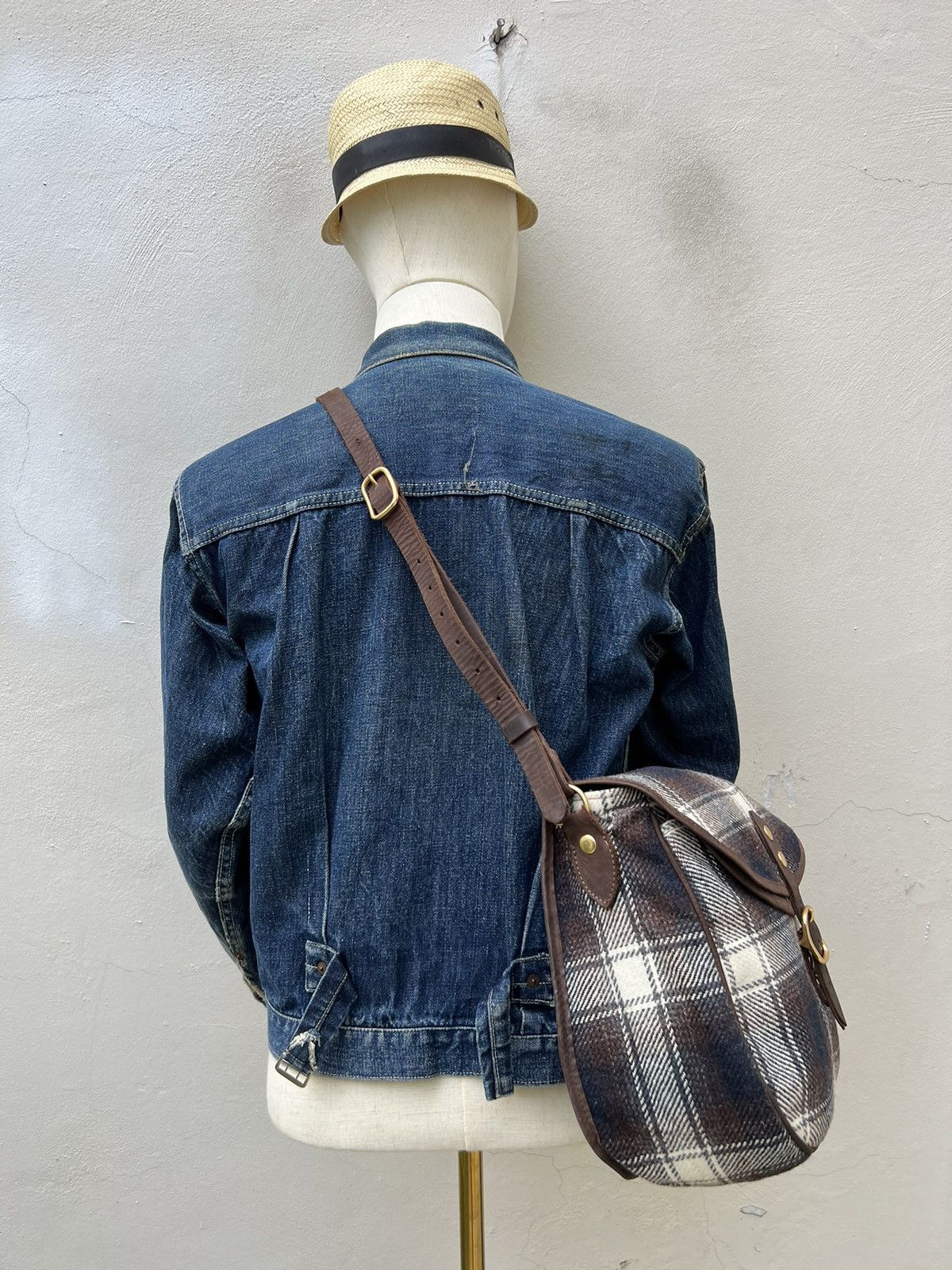 A.P.C. Vintage 2000s A.P.C. Shadow Plaid Sling Bag Size ONE SIZE - 2 Thumbnail