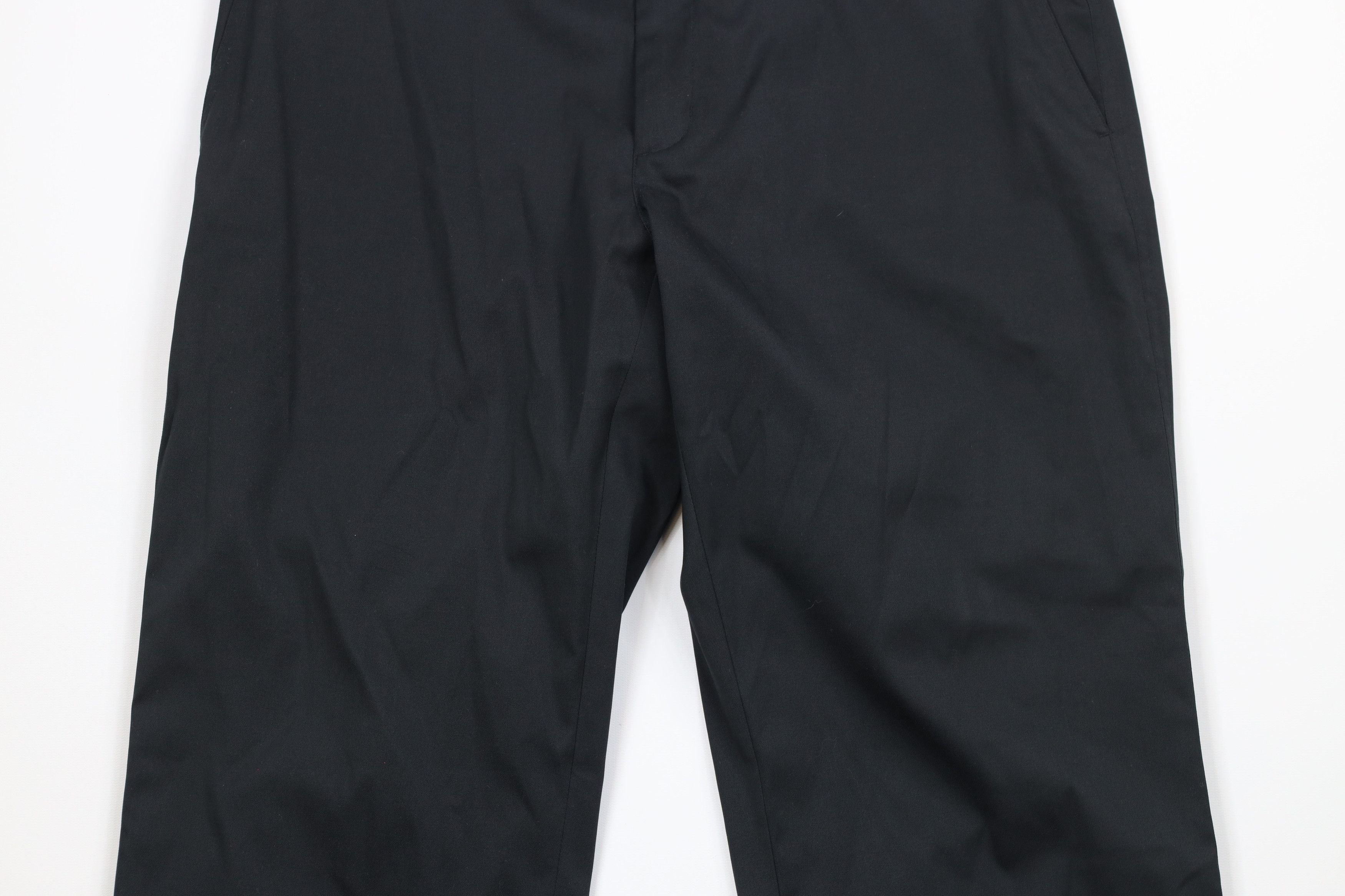 Nike Nike Golf Front Wide Leg Golfing Chino Pants Black Polyester Size US 35 - 3 Thumbnail