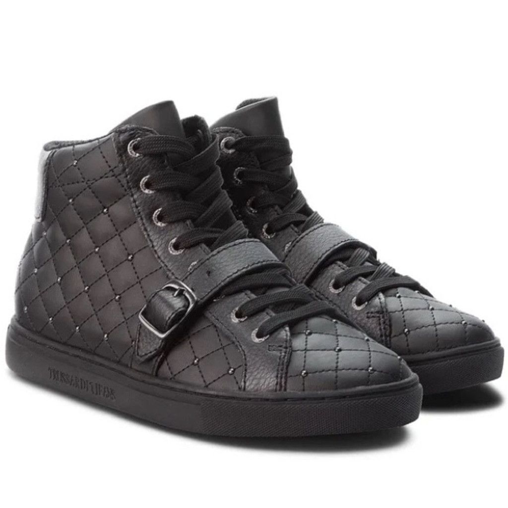 Trussardi TRUSSARDI JEANS Combat Ecoleather Boot w Buckle SIZE 7.5/8 Size US 7.5 / IT 37.5 - 6 Thumbnail