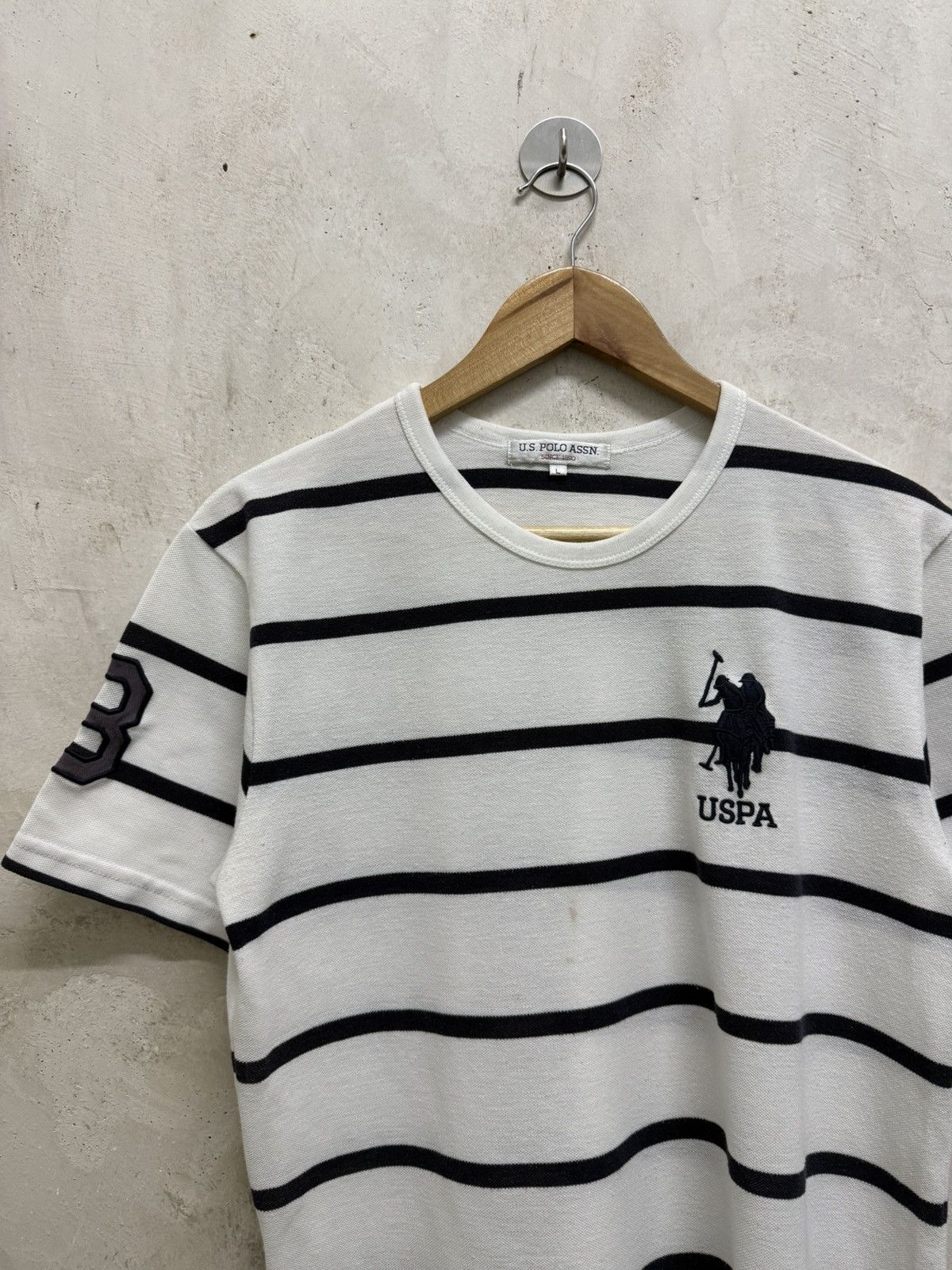 U.S. Polo Assn. Us Polo Assn. Stripe Small Logo Pony Tees Size US L / EU 52-54 / 3 - 2 Thumbnail