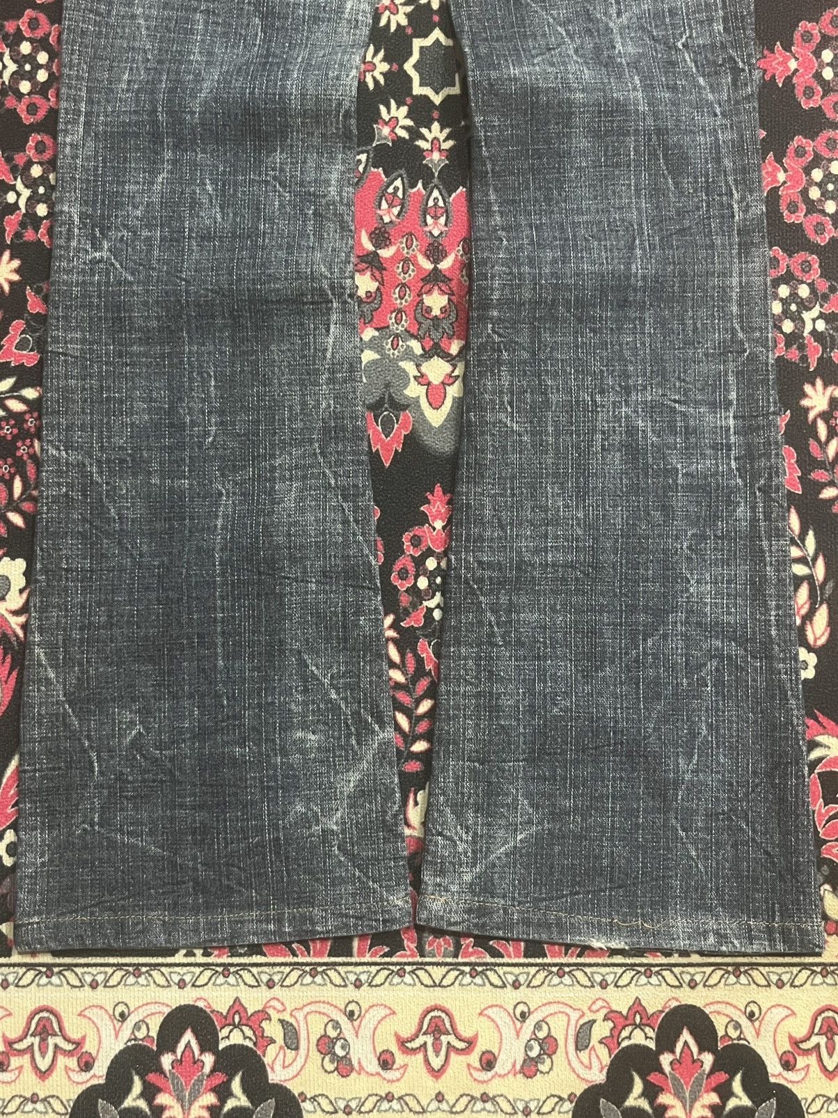 If Six Was Nine Vintage Y2K Japan Maraxia Heavily Destroyed Flare Jeans Size 26" / US 2 / IT 38 - 11 Thumbnail