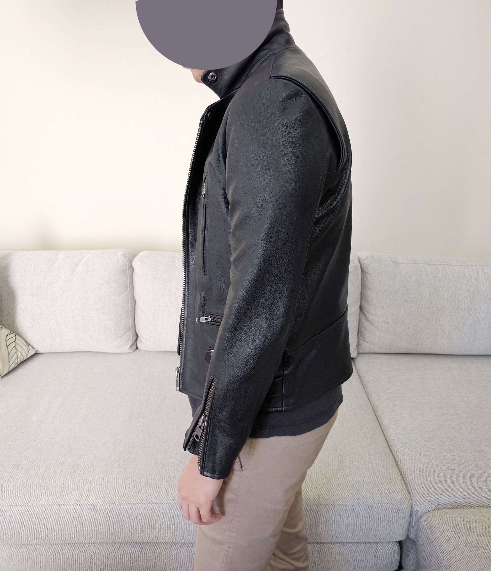 Falcon Garments Falcon Garments DR1 Double Rider Goatskin Leather Jacket Size US XS / EU 42 / 0 - 8 Thumbnail