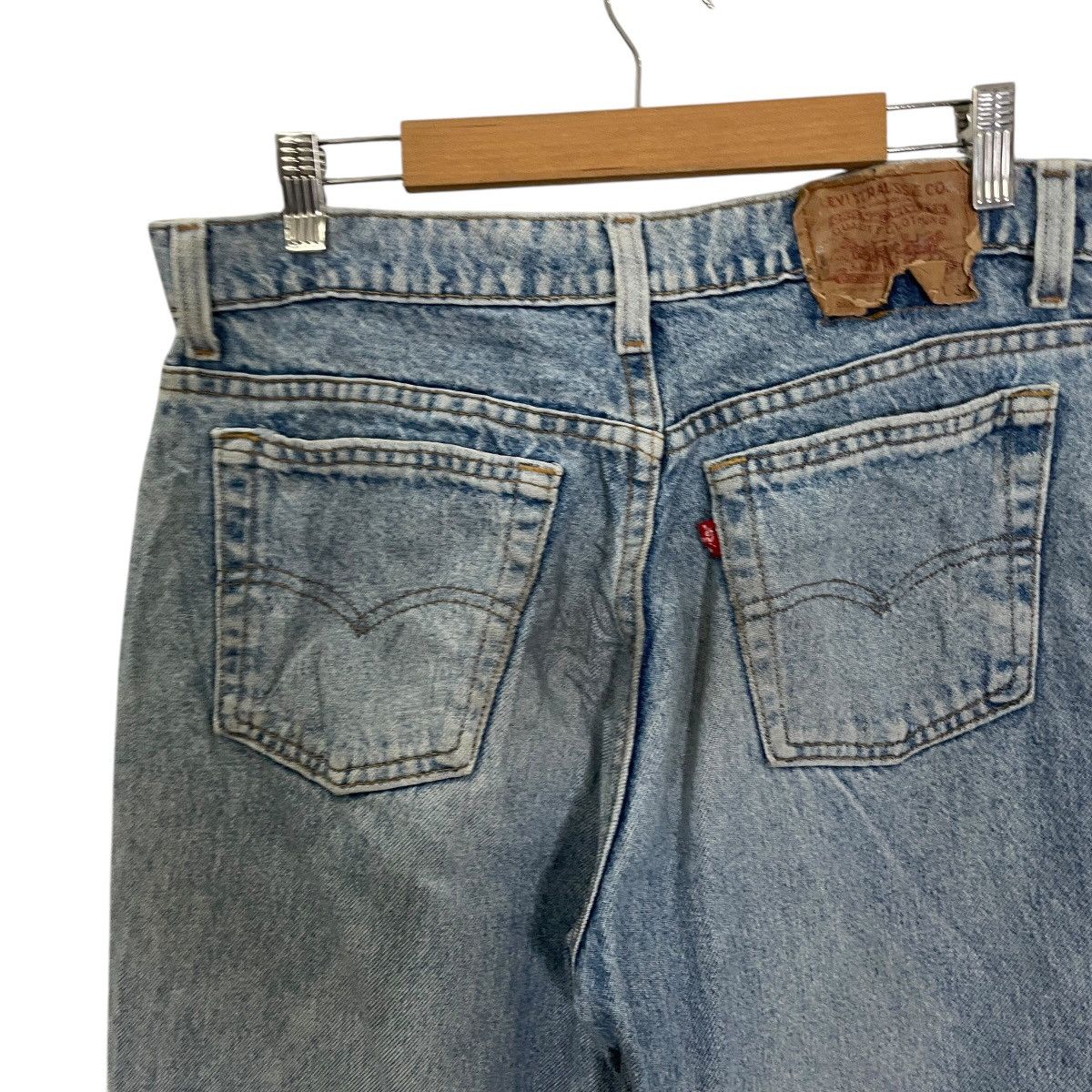 Levi's Vintage 90s Levis Button 525 Distressed Denim Size US 31 - 10 Thumbnail