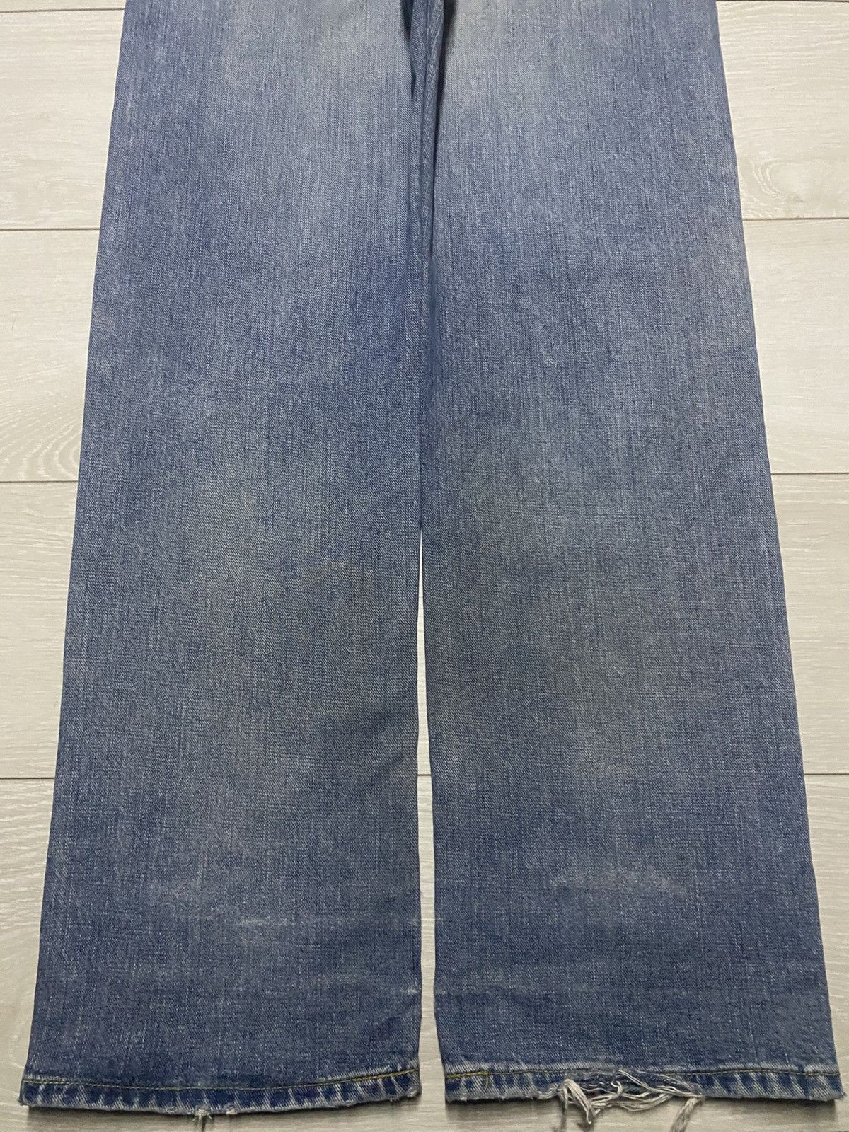 Vintage Vintage Lee Riders Half Selvedge Grunge Repair Baggy Jeans Size US 30 / EU 46 - 6 Thumbnail