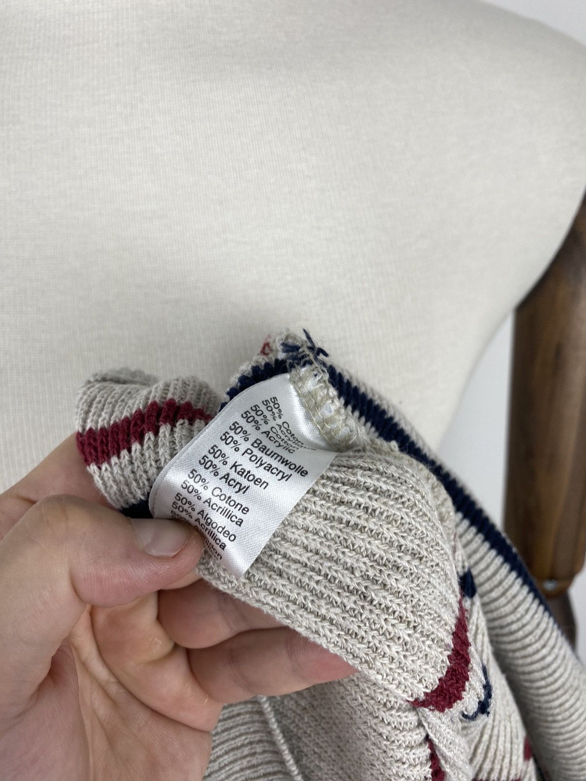 Lacoste × Vintage Men’s Vintage Lacoste Crew Neck Sweater size 6 Size US L / EU 52-54 / 3 - 7 Thumbnail