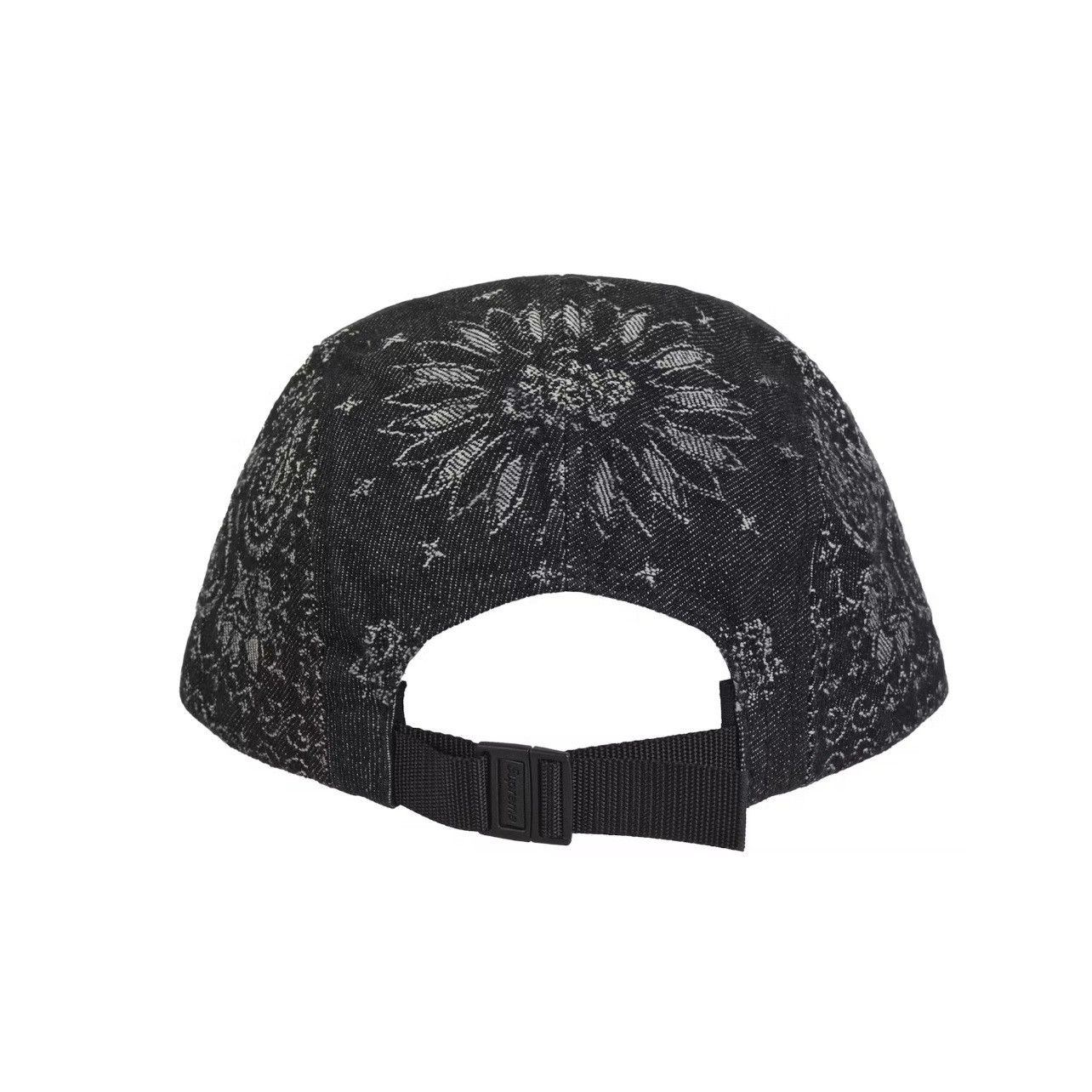 Supreme Supreme Bandana Jacquard Denim Camp Cap Black Size: One Size Size ONE SIZE - 2 Thumbnail