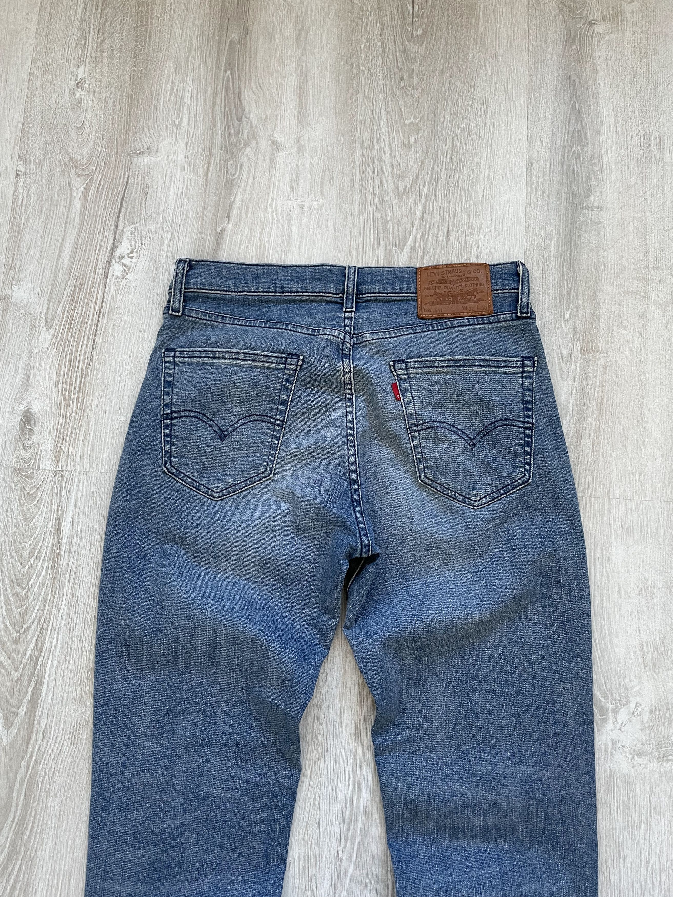 Levi's Vintage Y2K 511 Premium Blue Denim Jeans Size US 30 / EU 46 - 2 Thumbnail