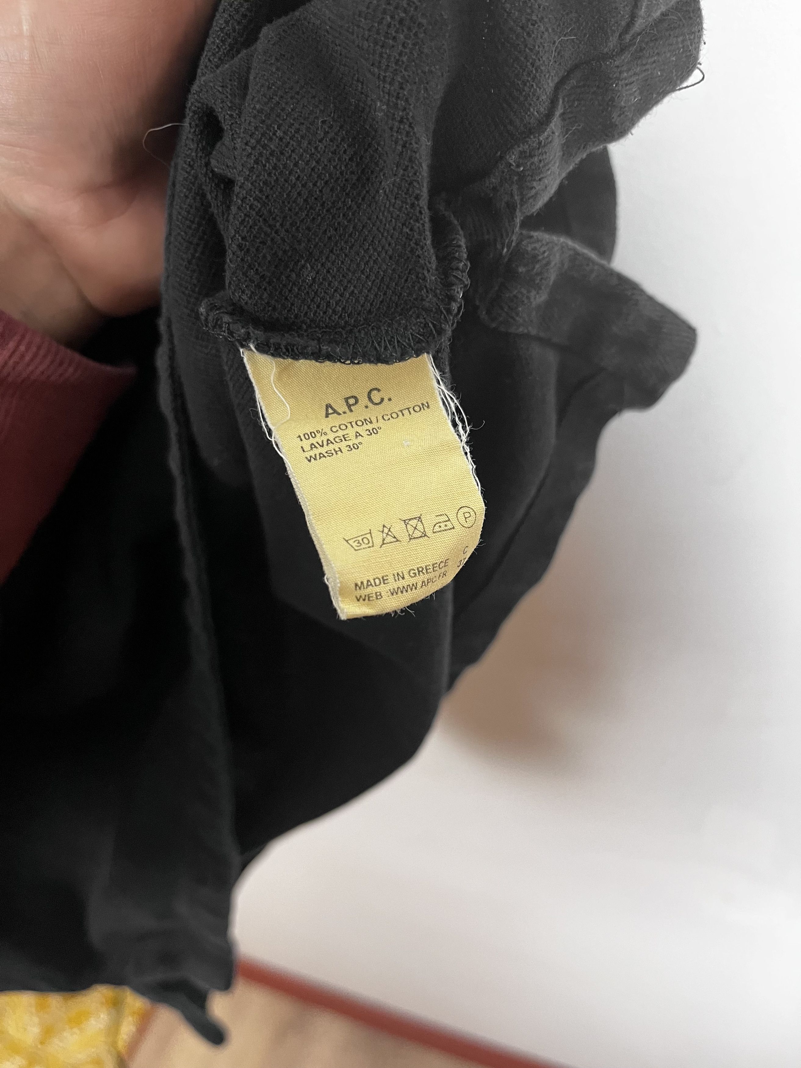 A.P.C. Vintage APC Polo - Black Size US M / EU 48-50 / 2 - 4 Thumbnail