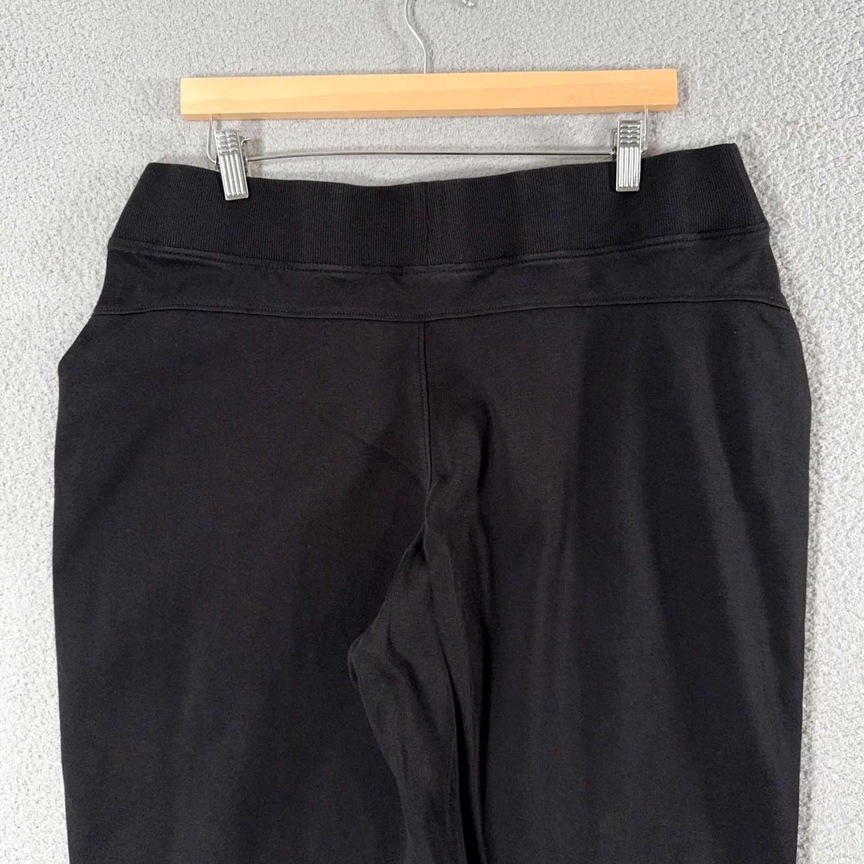 Vintage Pact Airplane Tapered Leg Pants Womens XL Black Ankle Organic Cotton Pull On Size 40" / US 18 - 6 Thumbnail