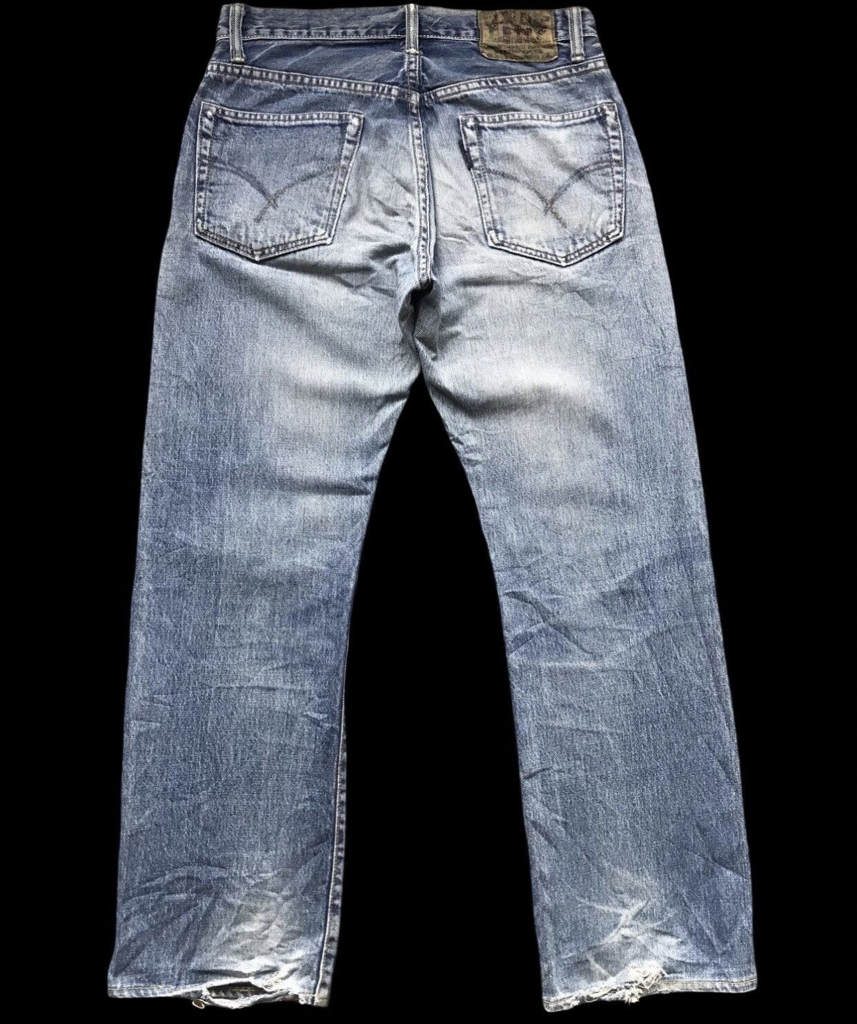 Blue Blue Japan × HOLLYWOOD RANCH MARKET × Japanese Brand BLUE BLUE Faded Selvedge Denim Size US 32 / EU 48 - 2 Thumbnail