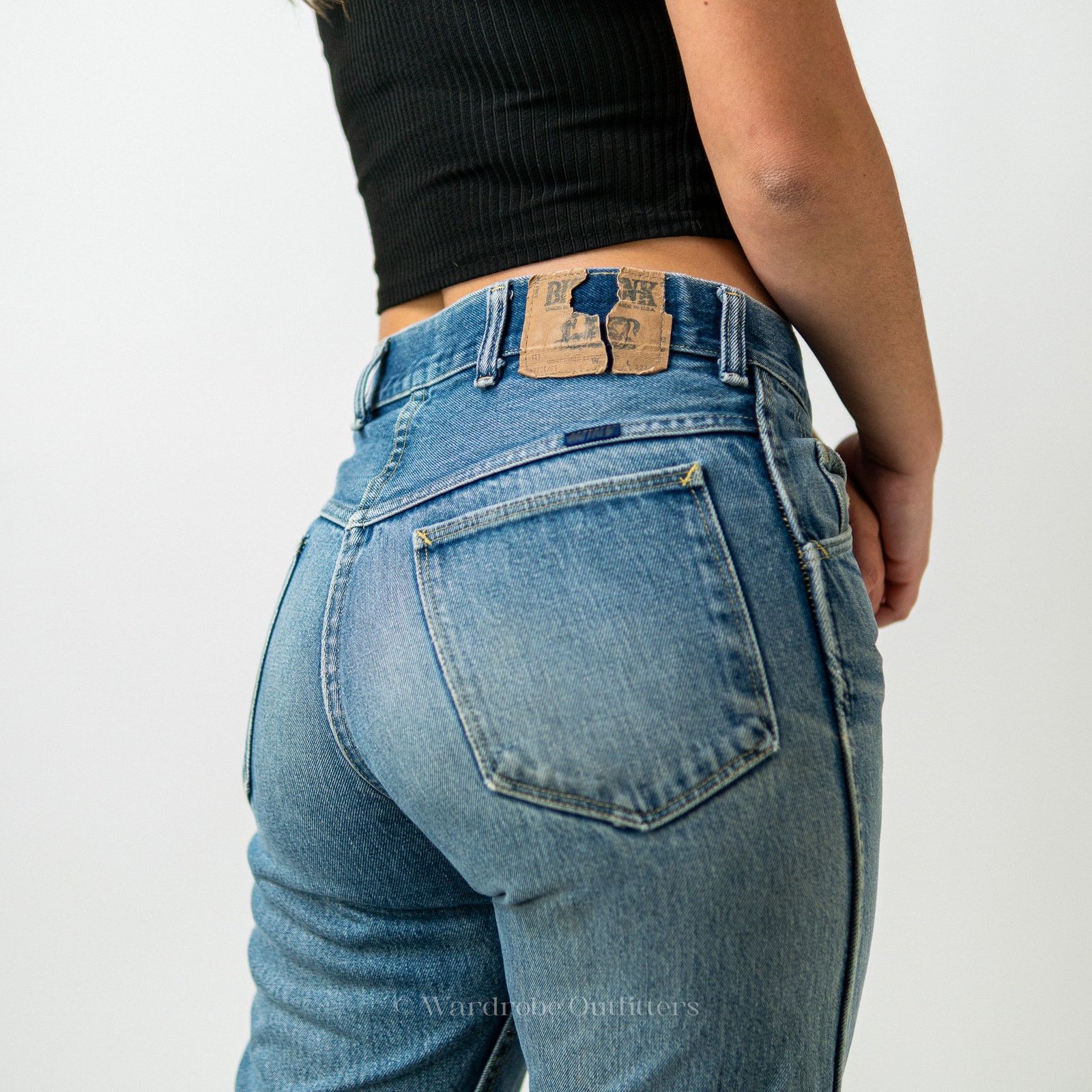 Vintage 70’s Vintage Big Yank Rockabilly Western Bootcut Denim Jeans Size US 30 / EU 46 - 5 Thumbnail