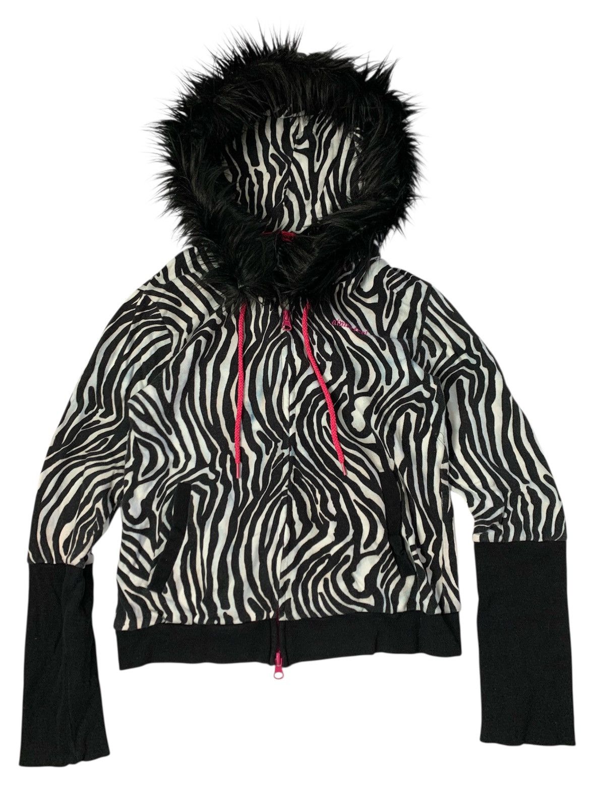 Le Grande Bleu (L.G.B.) Fur hoodie japanese style aimerfeel zebra vkei unfefined Size US S / EU 44-46 / 1 - 1 Thumbnail