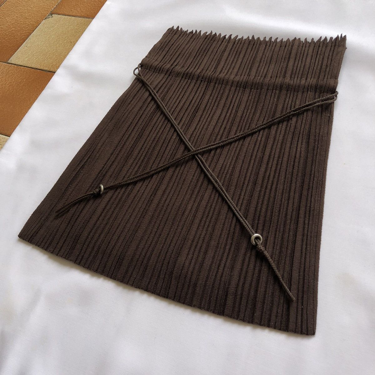Pleats Please Issey Miyake Pleats Please Issey Miyaki Velvet Pouch Bag Size ONE SIZE - 3 Thumbnail