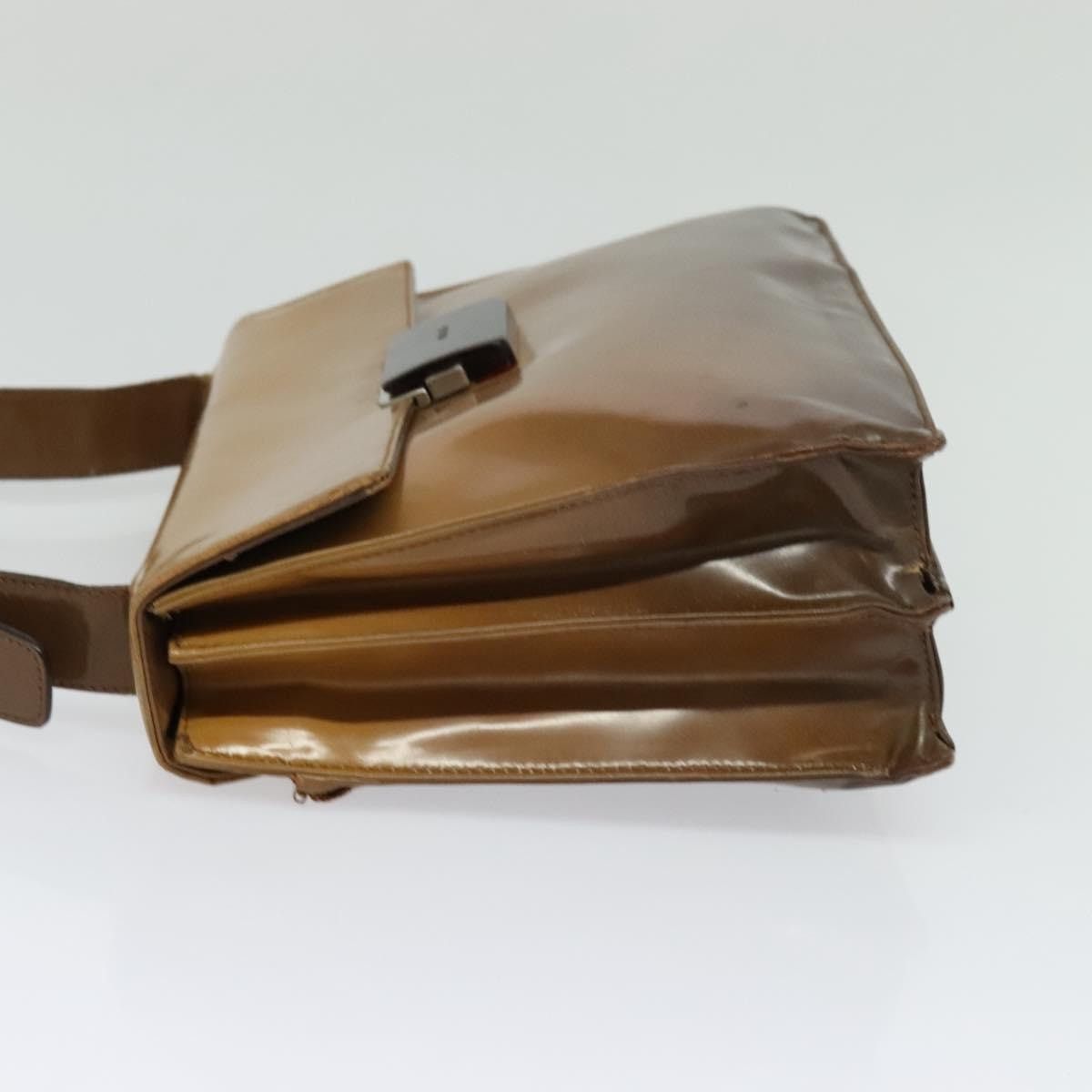 Prada PRADA Shoulder Bag Enamel Beige Silver Size ONE SIZE - 4 Thumbnail