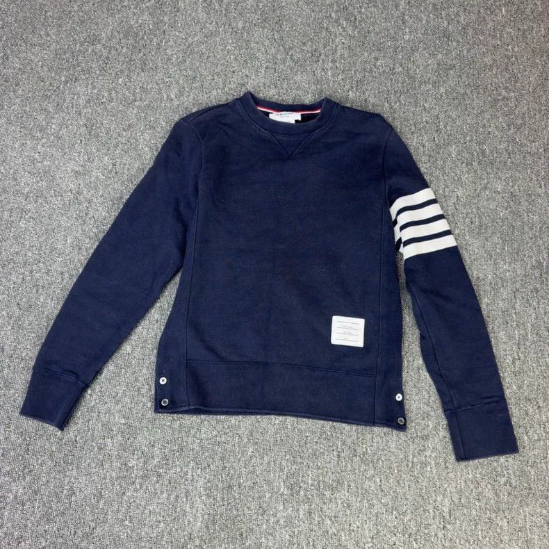 Thom Browne Thom Browne Classic blue hoodie Size US S / EU 44-46 / 1 - 1 Thumbnail
