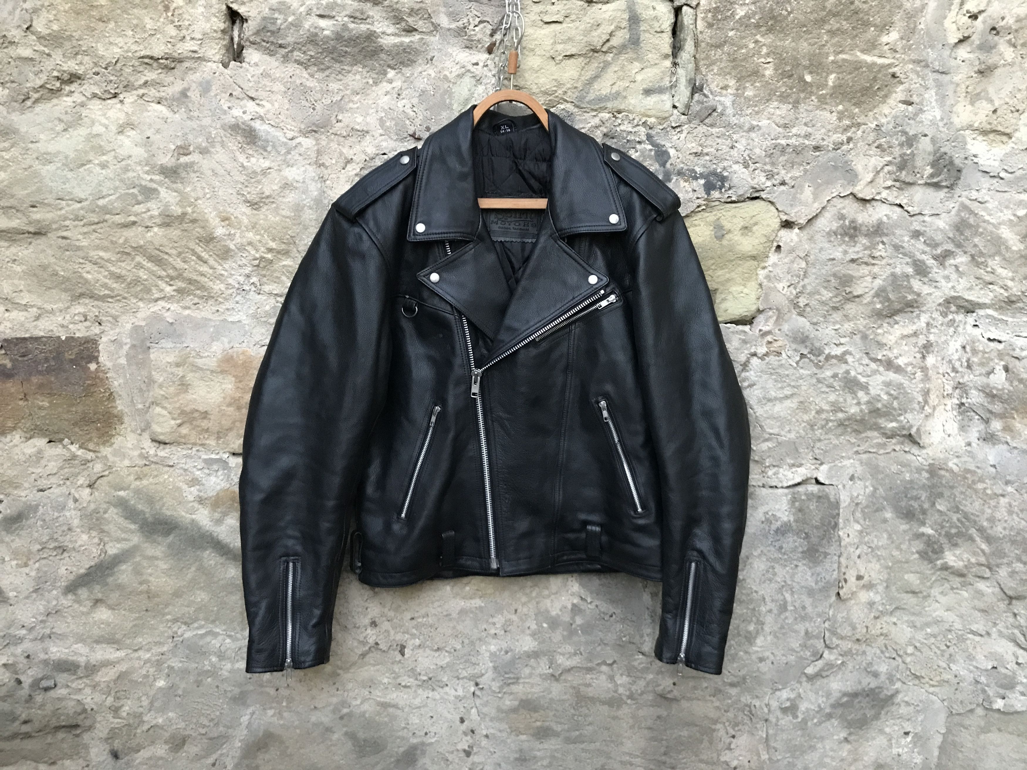 80's 70s Biker Jacket Rare Vintage 80s Leather Biker Jacket