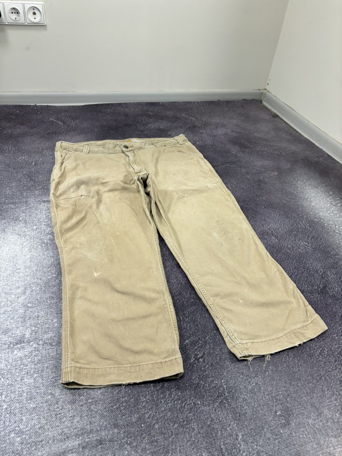 Carhartt Vintage Carhartt Cream USA Hype Baggy Pants Jeans Size US 40 / EU 56 - 11 Thumbnail
