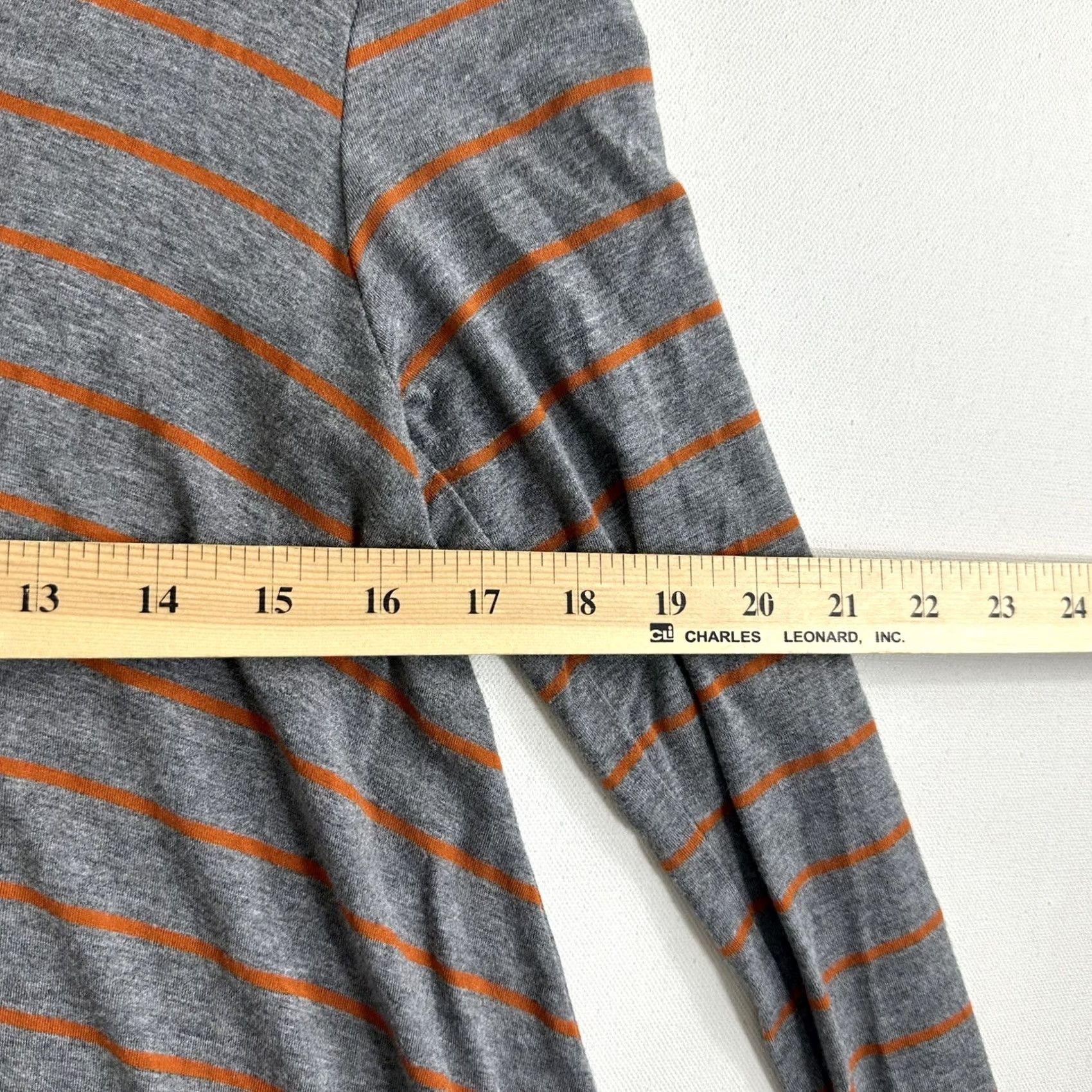 Vintage Matilda Jane Windsong Tunic Top S Long Sleeve V Neck Striped Jersey Stretch Women Regular Bohemian Classic Gray Size S / US 4 / IT 40 - 7 Thumbnail