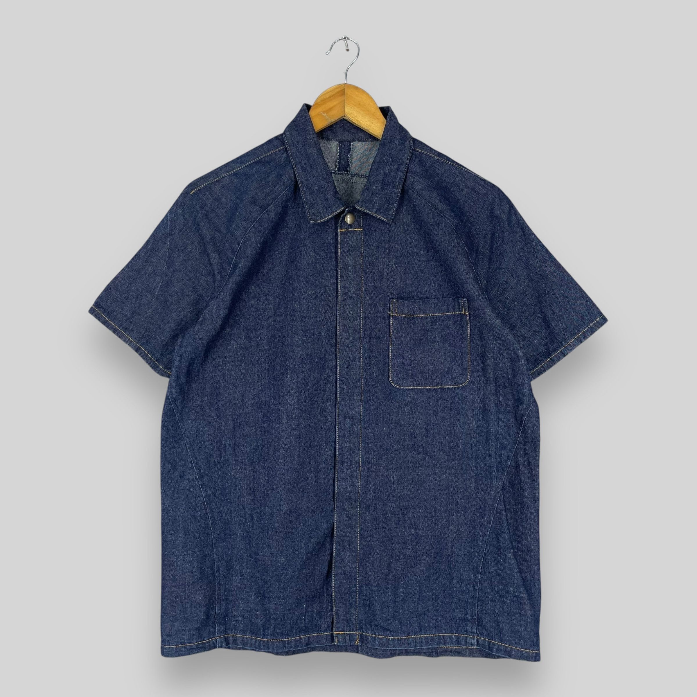 PPFM Vintage PPFM Japanese Denim Button Snap Shirt Size US M / EU 48-50 / 2 - 1 Thumbnail