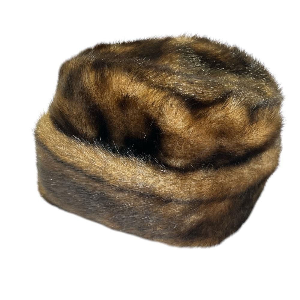 Designer Brown Fur Trapper Hat Size ONE SIZE - 3 Thumbnail