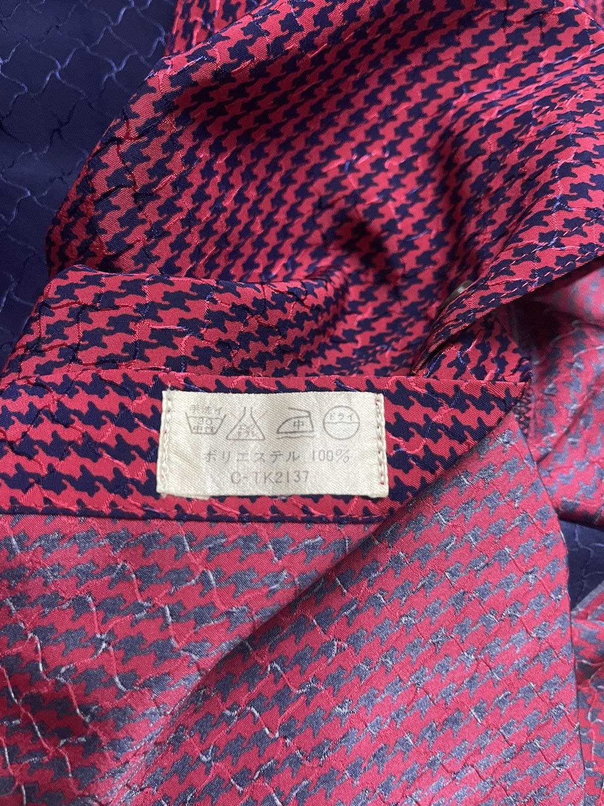 If Six Was Nine Rare Vintage Hardlion Rock Tokyo Silk Houndstooth Shirt Size US M / EU 48-50 / 2 - 6 Thumbnail